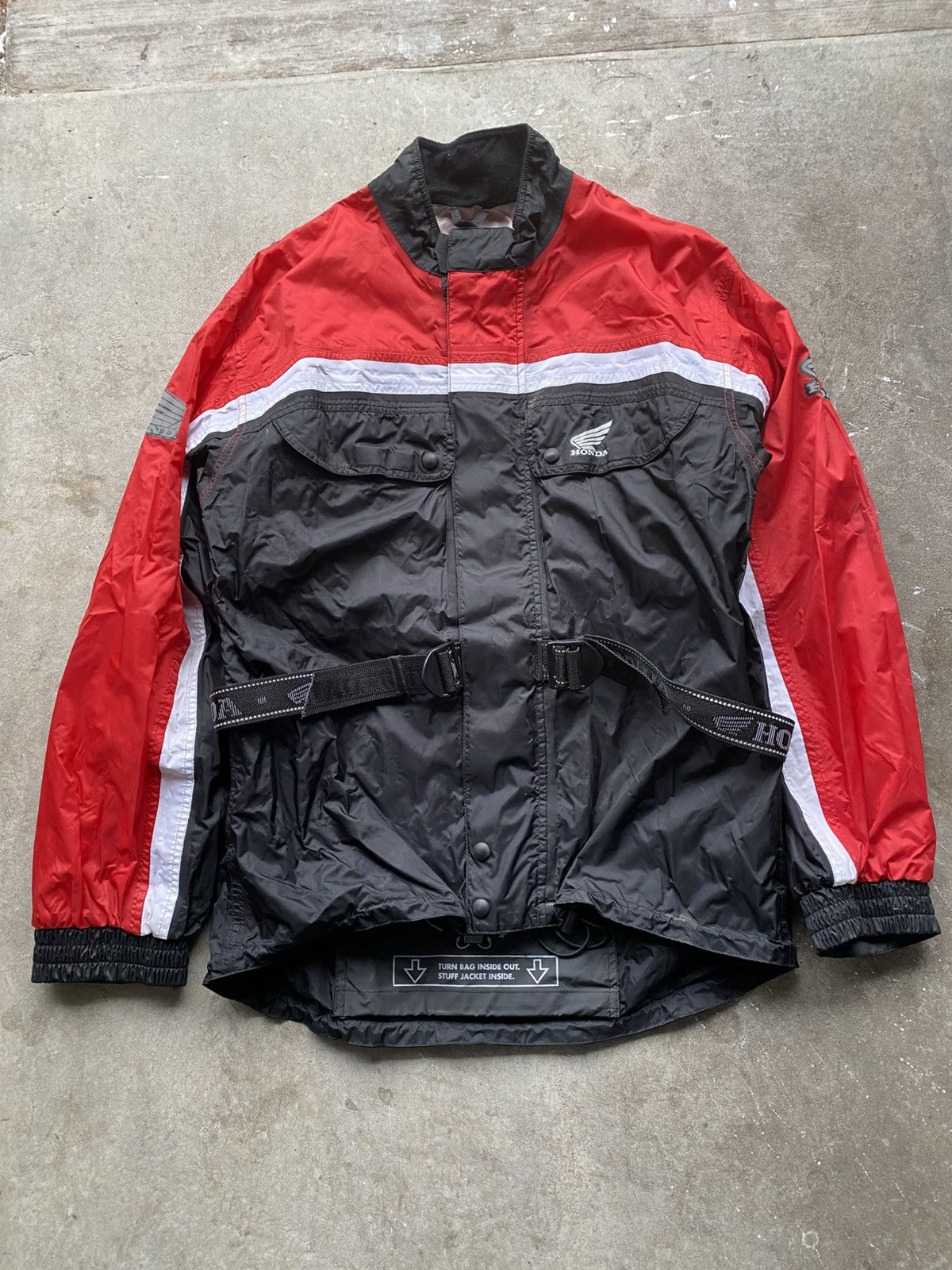 Honda Large Vintage Black, Red, and White Honda Sports Jacket Size US L / EU 52-54 / 3 - 1 Thumbnail