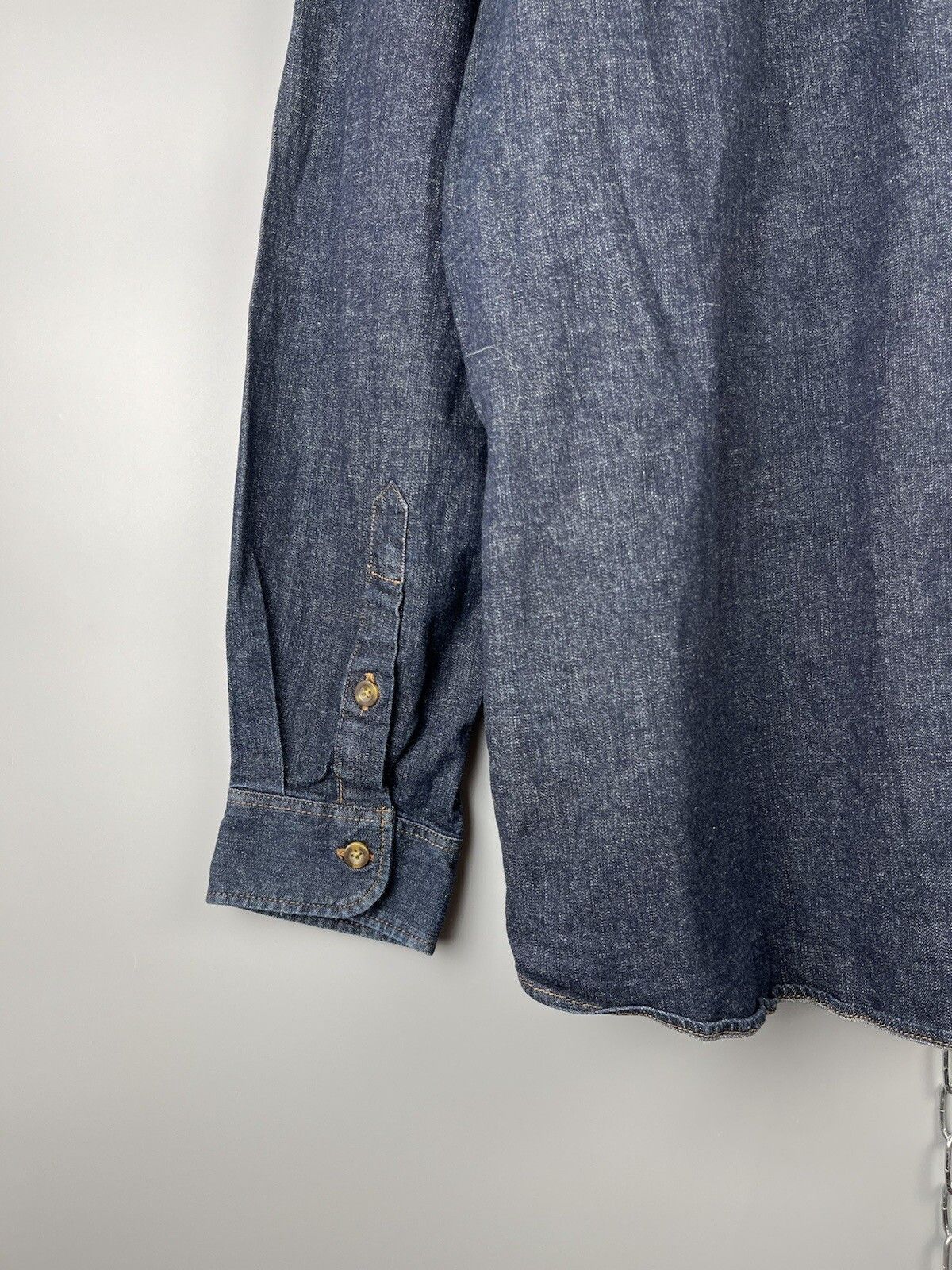 Carhartt Carhartt Button Long Sleeve Denim Work Shirt Size US XL / EU 56 / 4 - 14 Thumbnail