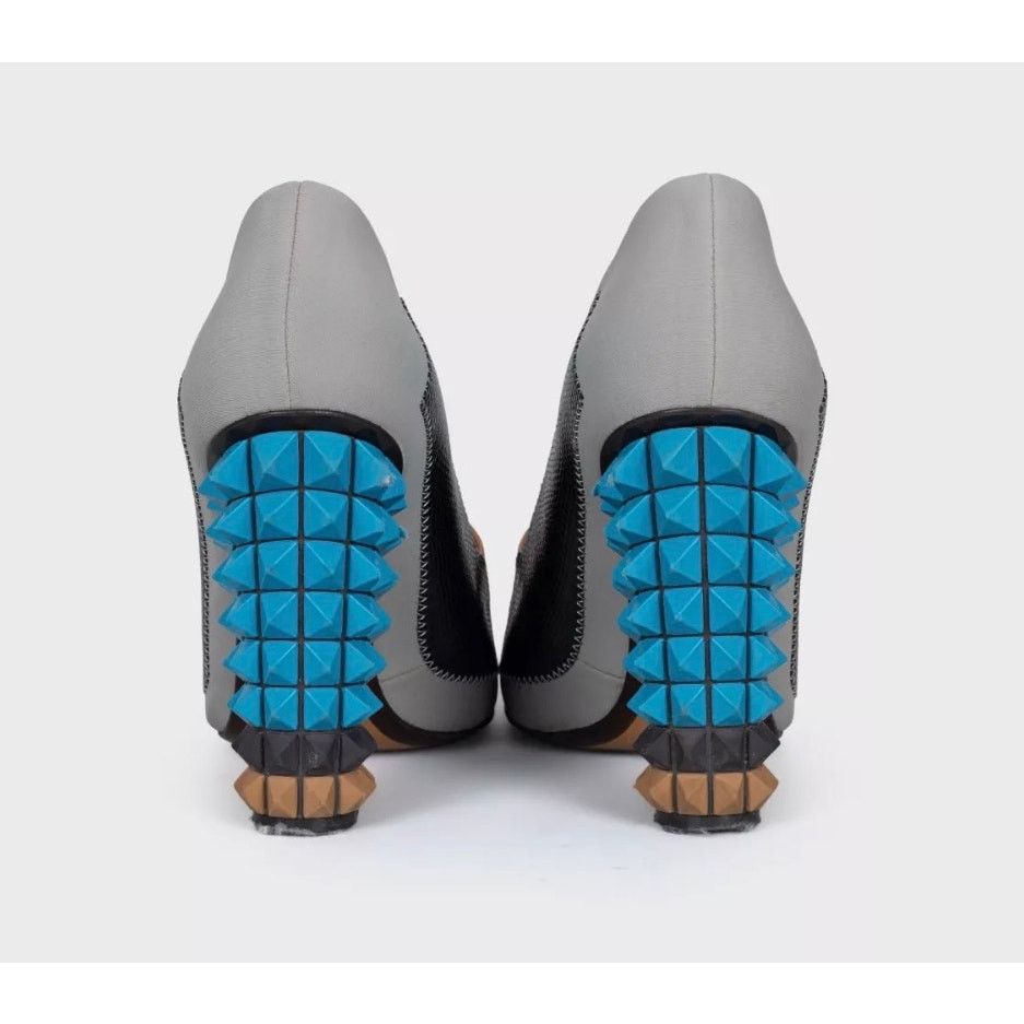 Fendi Fendi Multicolor Heeled Shoes with Removable Detail - Sz.38 Size US 8 / IT 38 - 4 Thumbnail