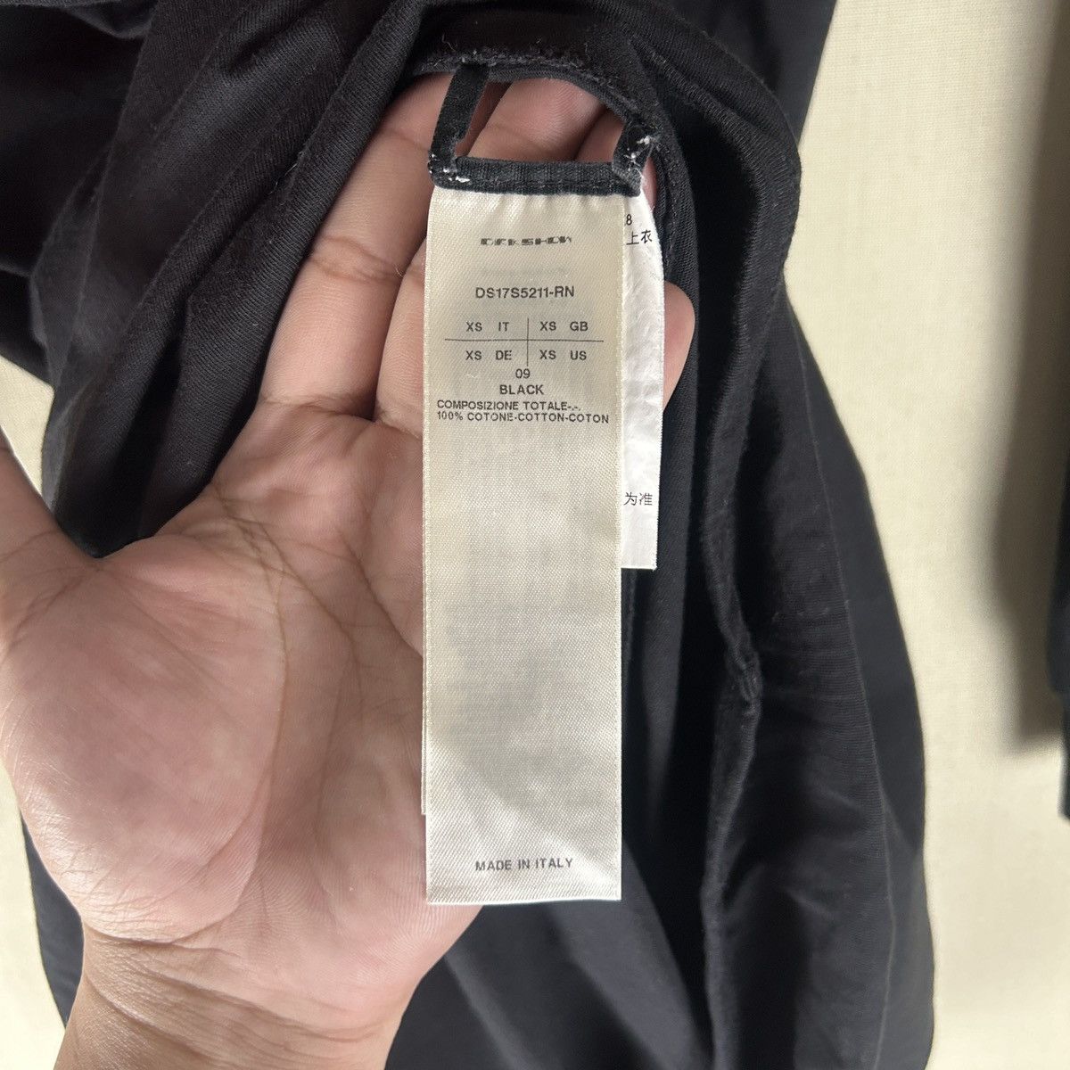 Rick Owens Drkshdw Rick Owens DRKSHDW Black Cotton Long-Sleeve Maxi Dress Size XS / US 0-2 / IT 36-38 - 8 Thumbnail