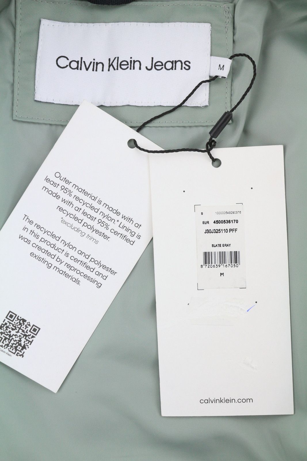 Calvin Klein M Slate Grey Insulated Full Zip Bomber 87429 Size US M / EU 48-50 / 2 - 8 Thumbnail