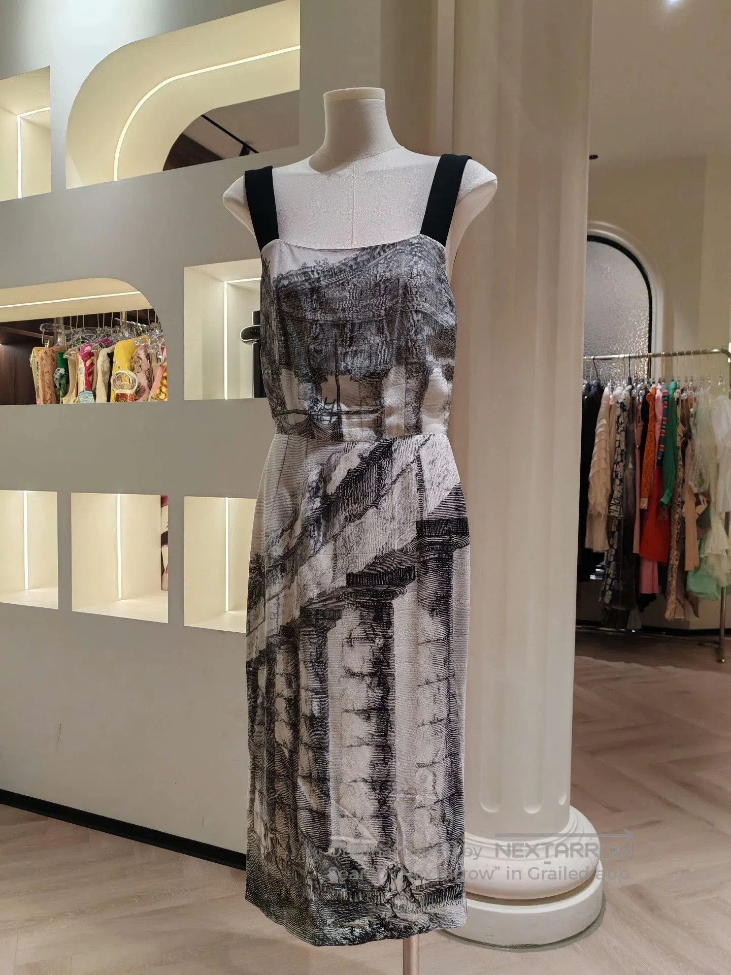 Dolce & Gabbana Dolce & Gabbana Ink Painting Dress. Size S / US 4 / IT 40 - 1 Thumbnail