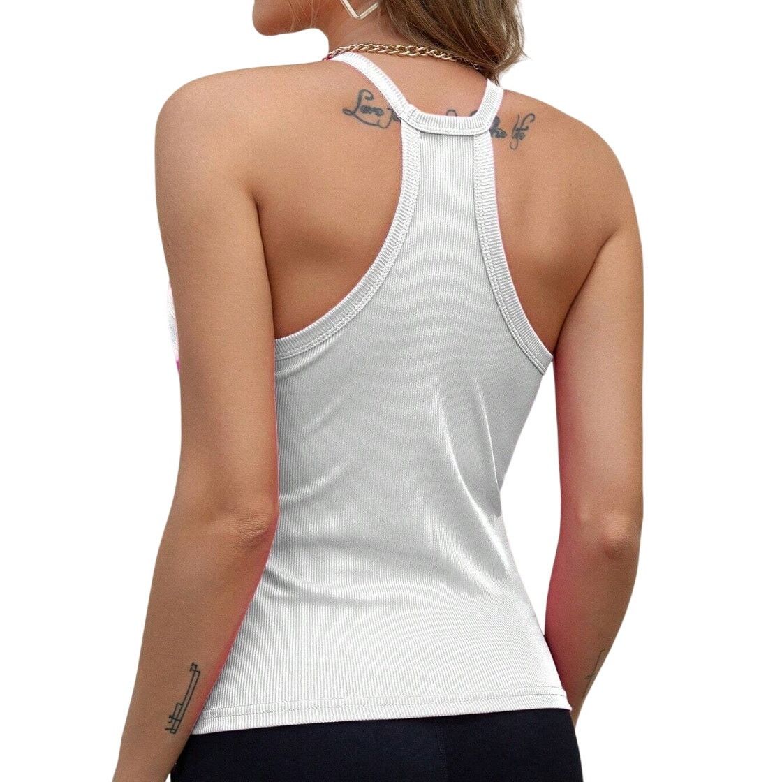 Shein Slim Fit Camisole in White, Size S Size S / US 4 / IT 40 - 2 Thumbnail