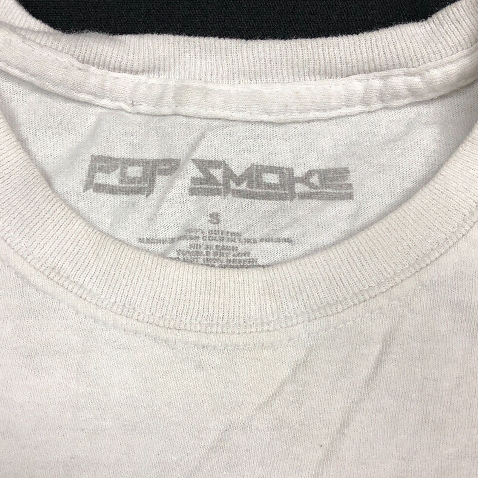 Vintage Pop Smoke airbrush style white tee t shirt hip hop artist Size US S / EU 44-46 / 1 - 3 Thumbnail