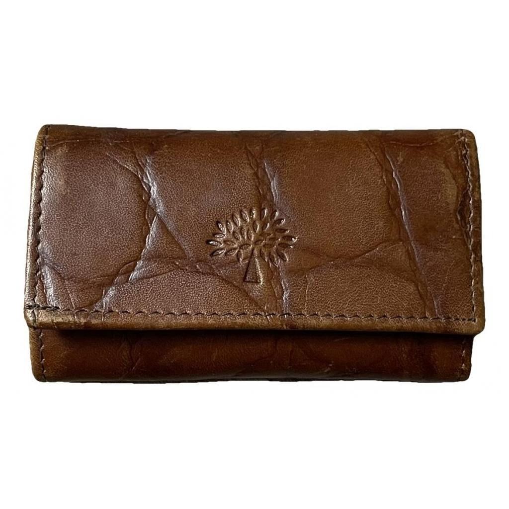 Mulberry Leather Wallet Keyholder in Camel, Women's Product Image