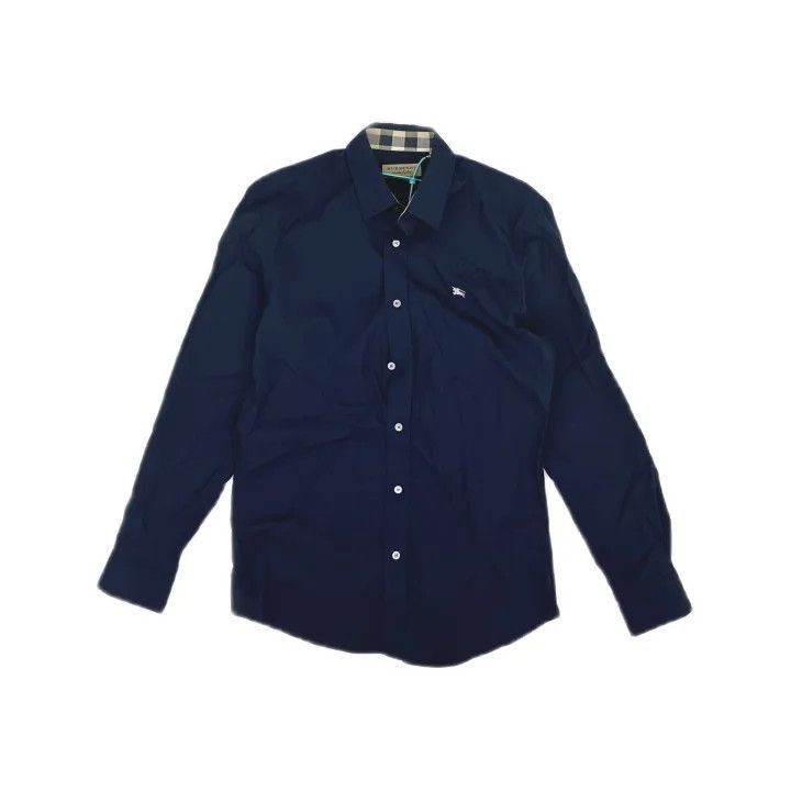 Burberry Burberry Burberry Men's Navy Long Sleeve Shirt-2507 Size US S / EU 44-46 / 1 - 2 Thumbnail