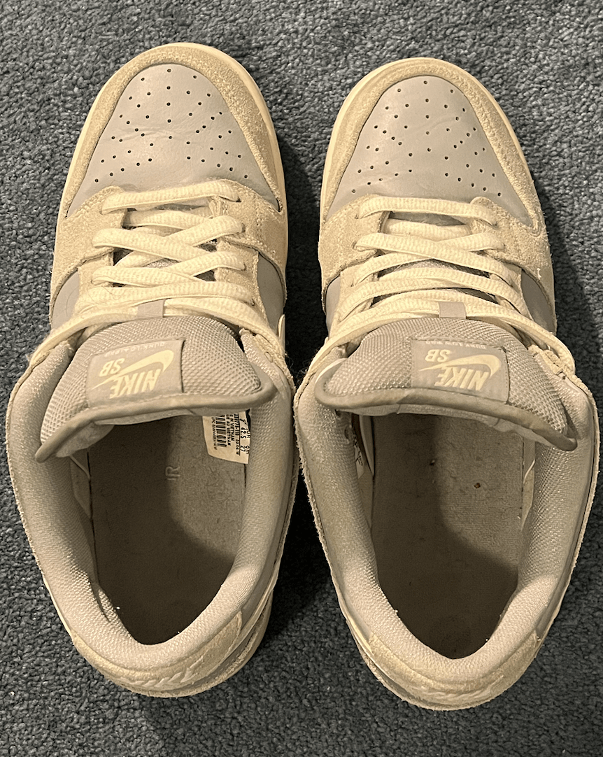 Nike Nike SB Dunk Low White Wolf Grey Size US 9 / EU 42 - 5 Thumbnail