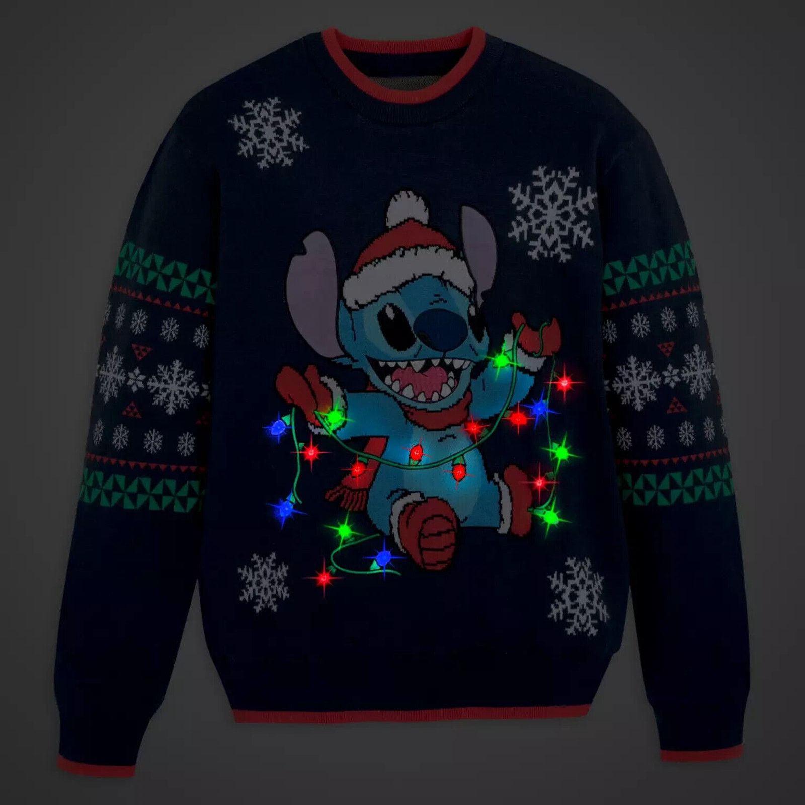 Disney NEW! DISNEY Lilo & Stitch LIGHT UP Holiday Sweater Size XXL Size US XXL / EU 58 / 5 - 2 Thumbnail