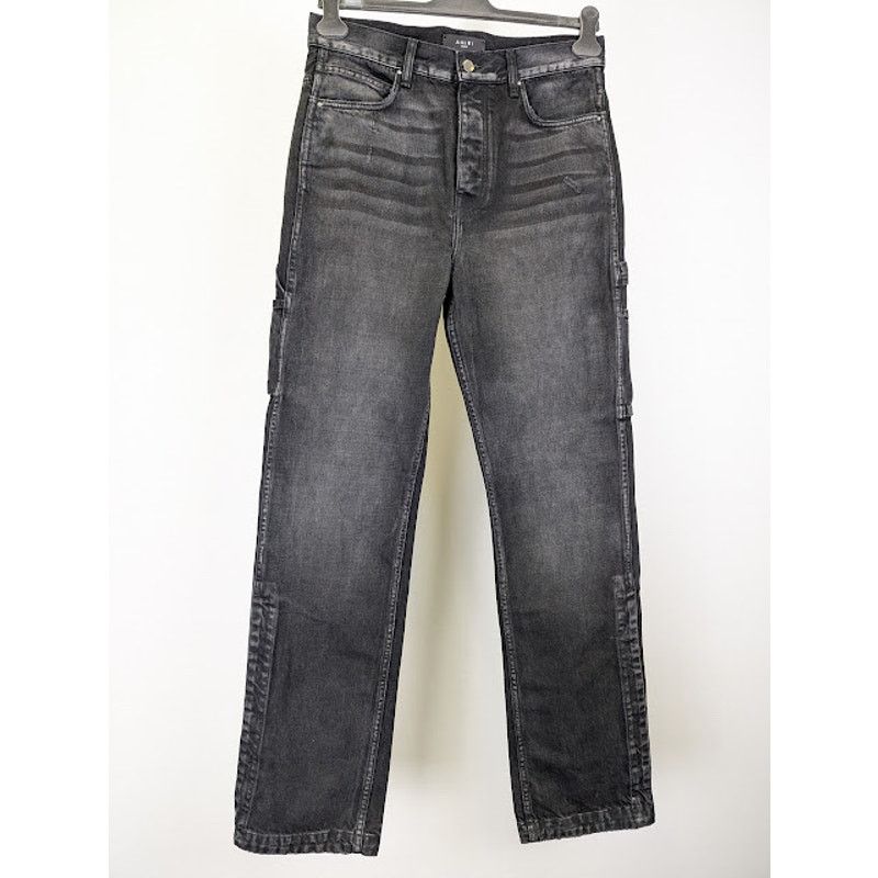 Amiri o1rshd1 Stack Workman Jeans in Aged Black Size US 30 / EU 46 - 2 Thumbnail