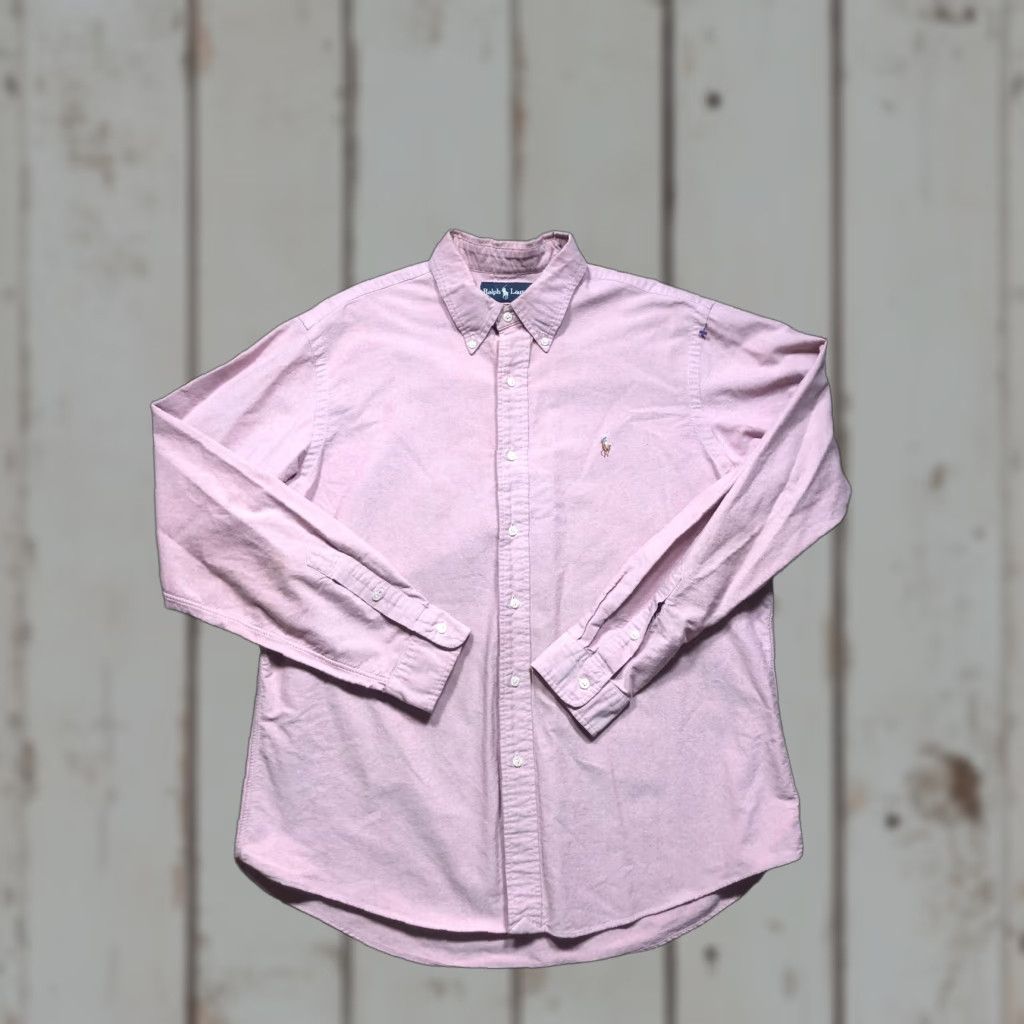 Ralph Lauren Ralph Lauren Shirt Mens XL Pink Custom Fit Button Down Oxford Long Sleeve Size US XL / EU 56 / 4 - 1 Thumbnail