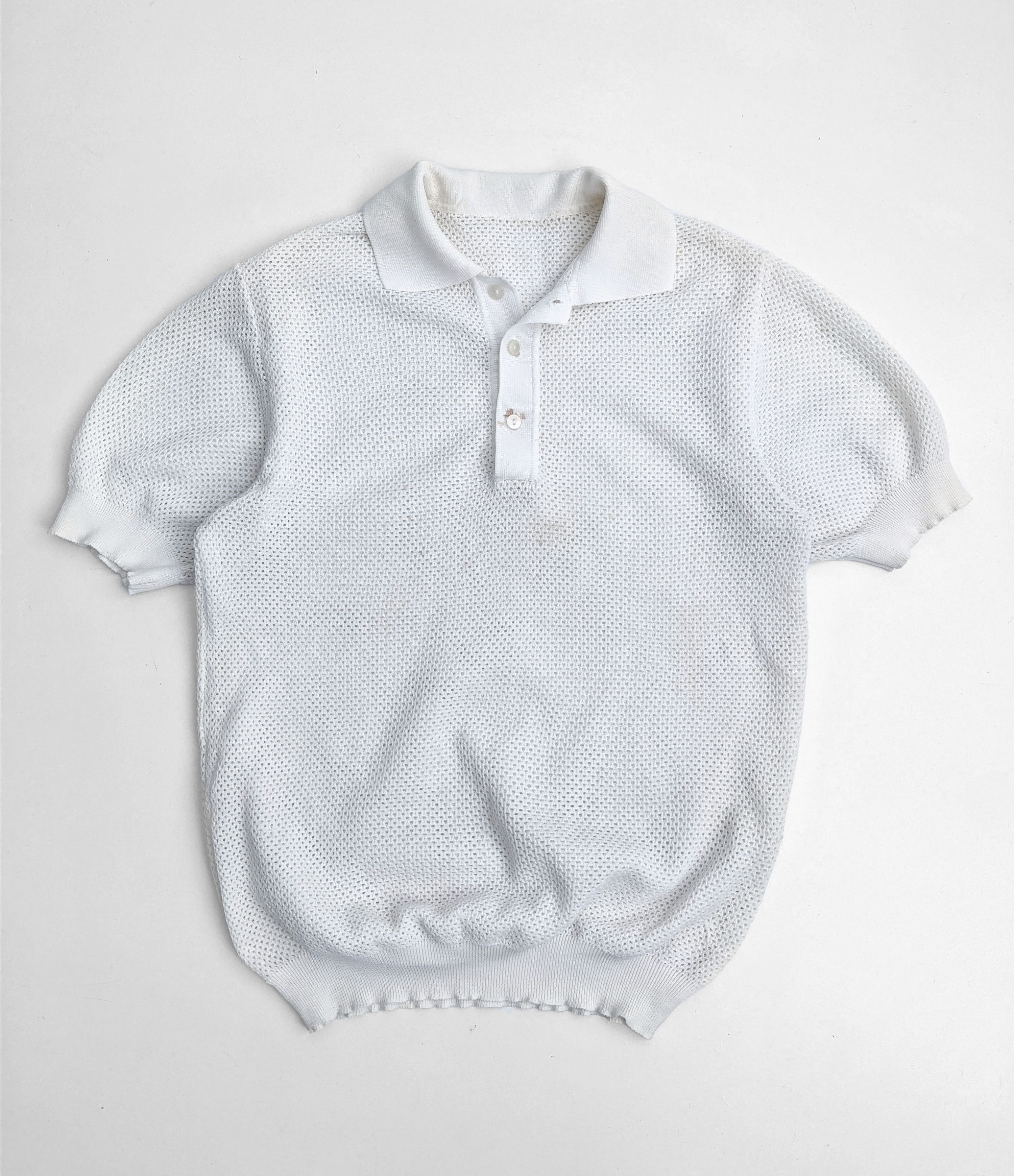 Vintage Vintage mesh polo y2k tshirt 90s Size US M / EU 48-50 / 2 - 2 Thumbnail