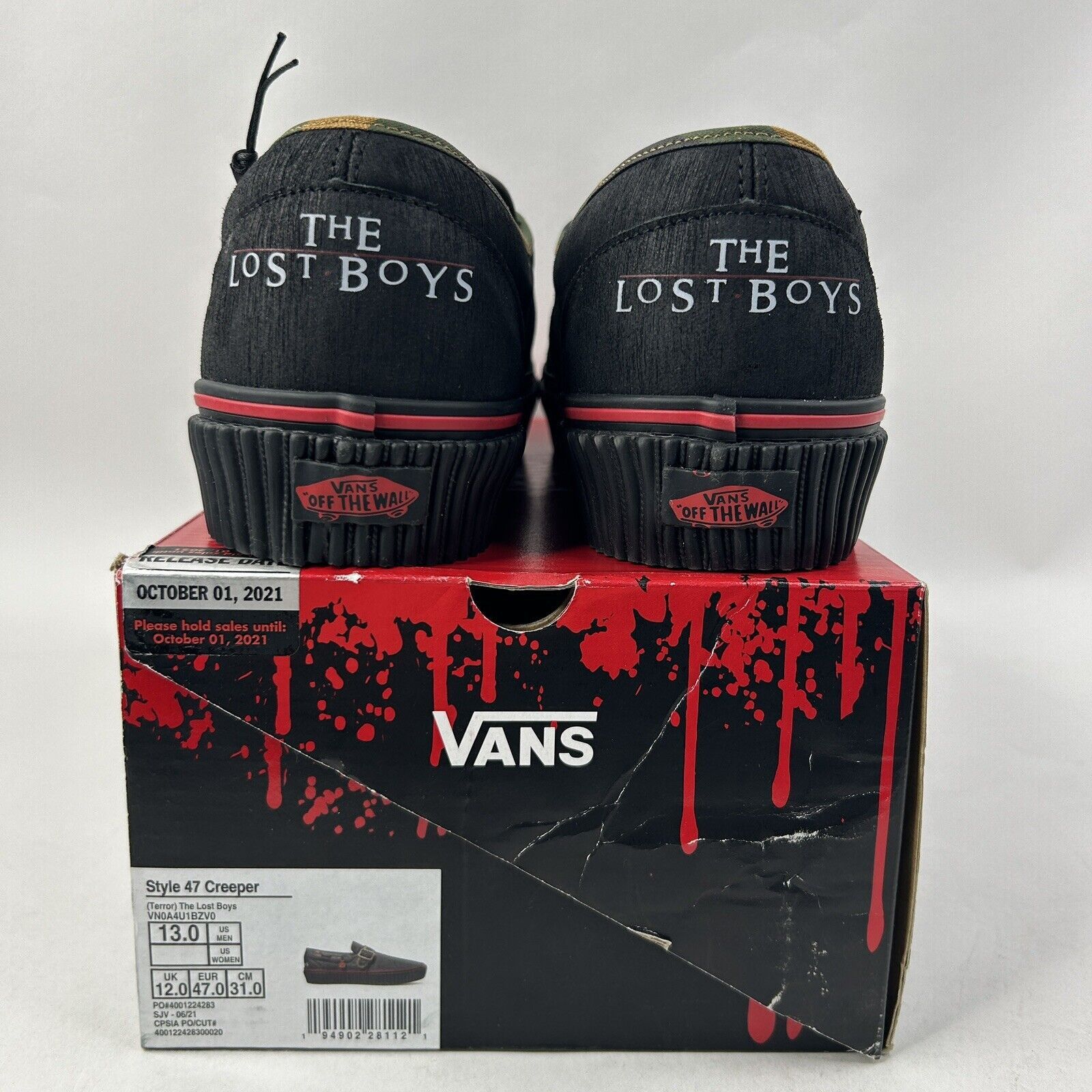 Vans Vans X House of Terror Style 47 Creeper “The Lost Boys” 2024 Size US 13 / EU 46 - 4 Thumbnail