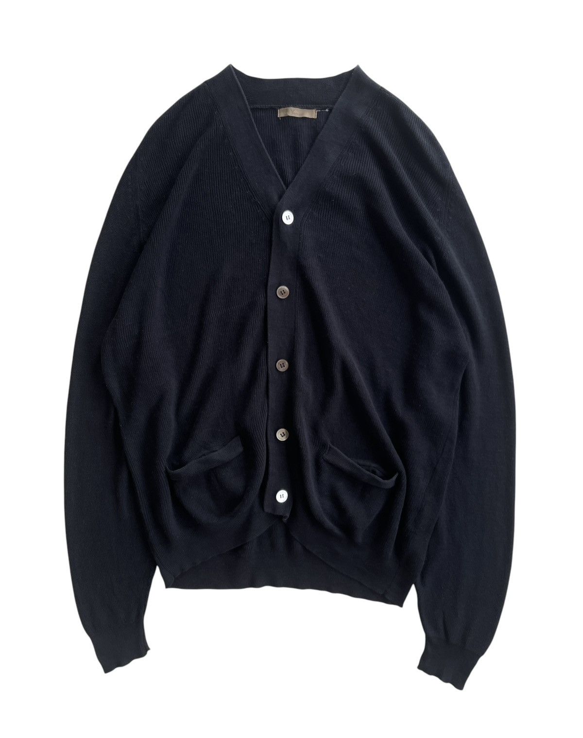 Yohji Yamamoto Ys For Men Black Cardigan Knit Size US XL / EU 56 / 4 - 1 Thumbnail