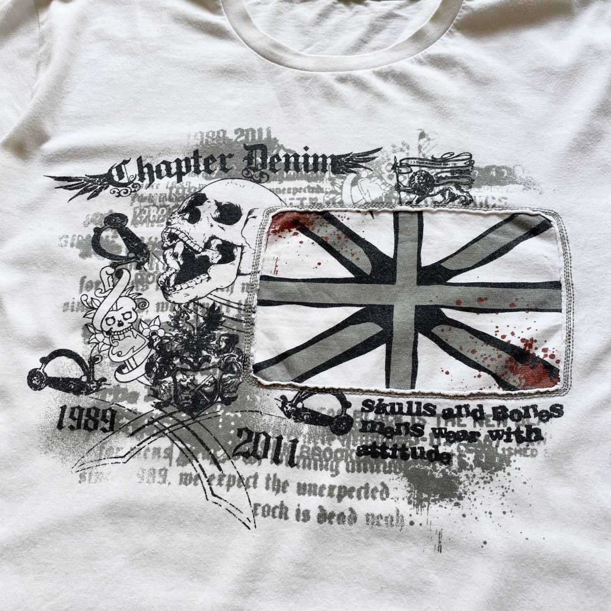 Hysteric Glamour Y2K British Britain Flag Hysteric Glamour Vibe T Shirt Tee Size US L / EU 52-54 / 3 - 3 Thumbnail