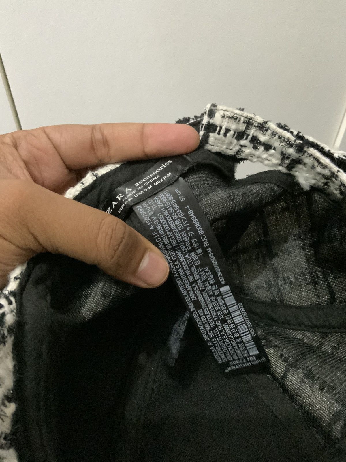 Zara Zara Accessories Boro Sashiko Stitch Hat Size ONE SIZE - 13 Thumbnail