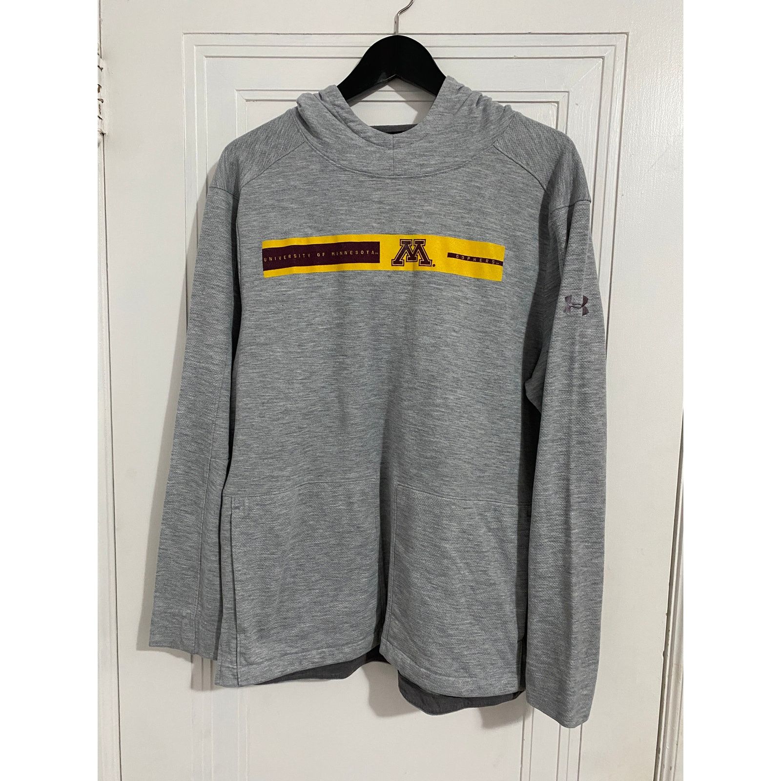 Under Armour Minnesota Gophers Gray Under Armour Hoodie Size Large Size L / US 10 / IT 46 - 1 Thumbnail