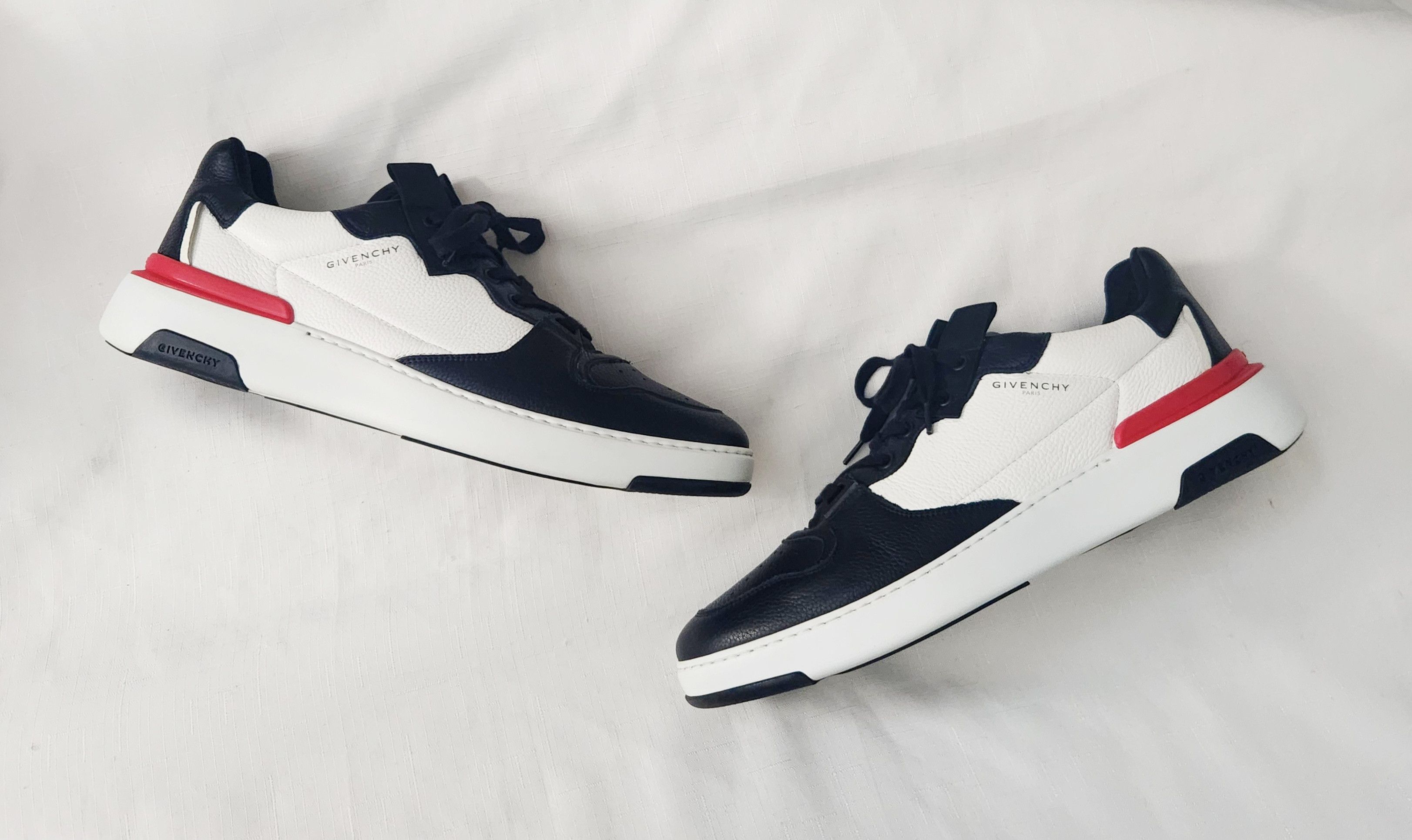 Designer × Givenchy Givenchy White Black multicolor Leather Runner Sneakers 46 Size US 13 / EU 46 - 7 Thumbnail
