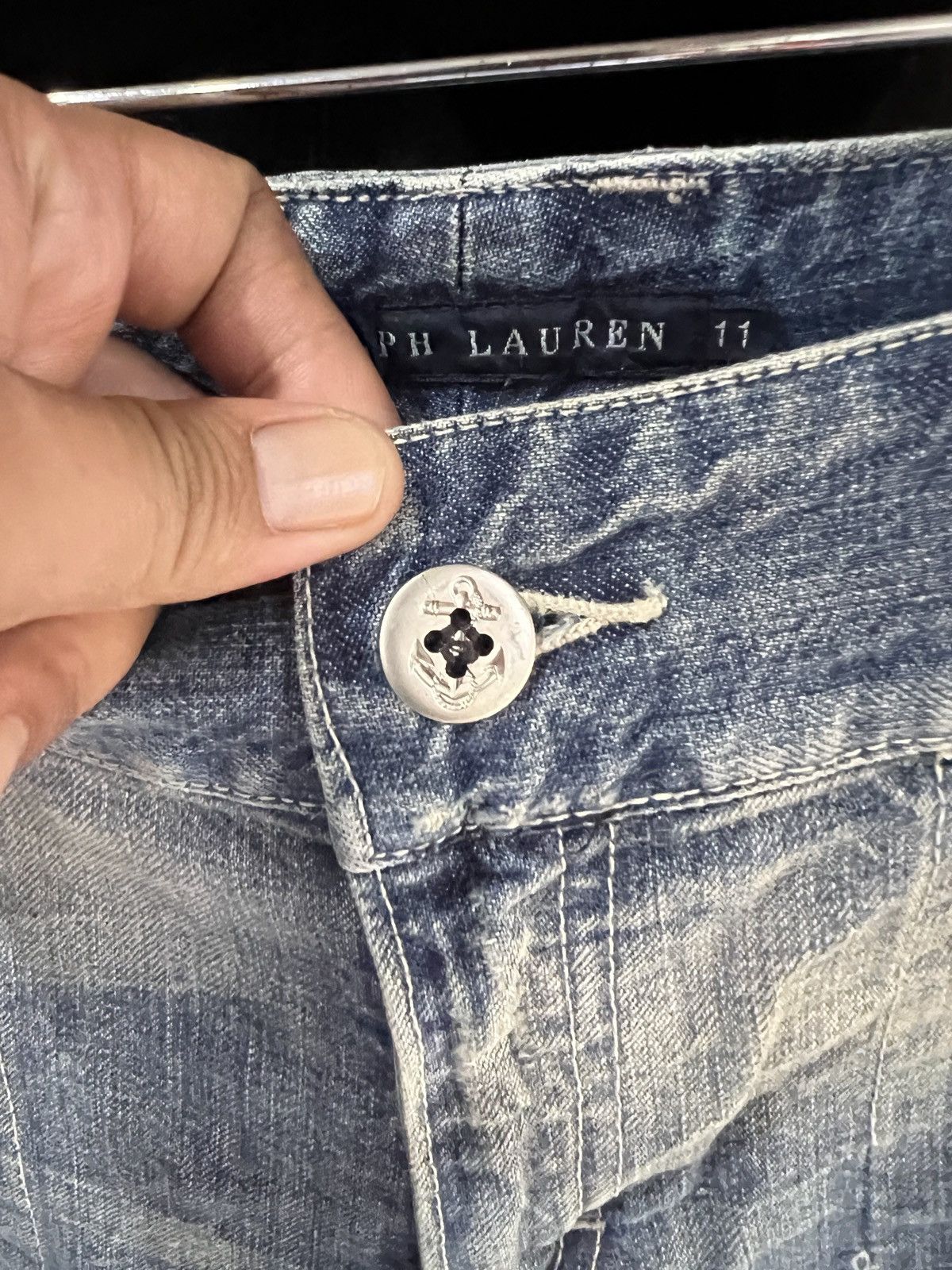 Ralph Lauren 🔥Vintage Ralph Lauren Wide Leg Denim Size 31" - 9 Thumbnail