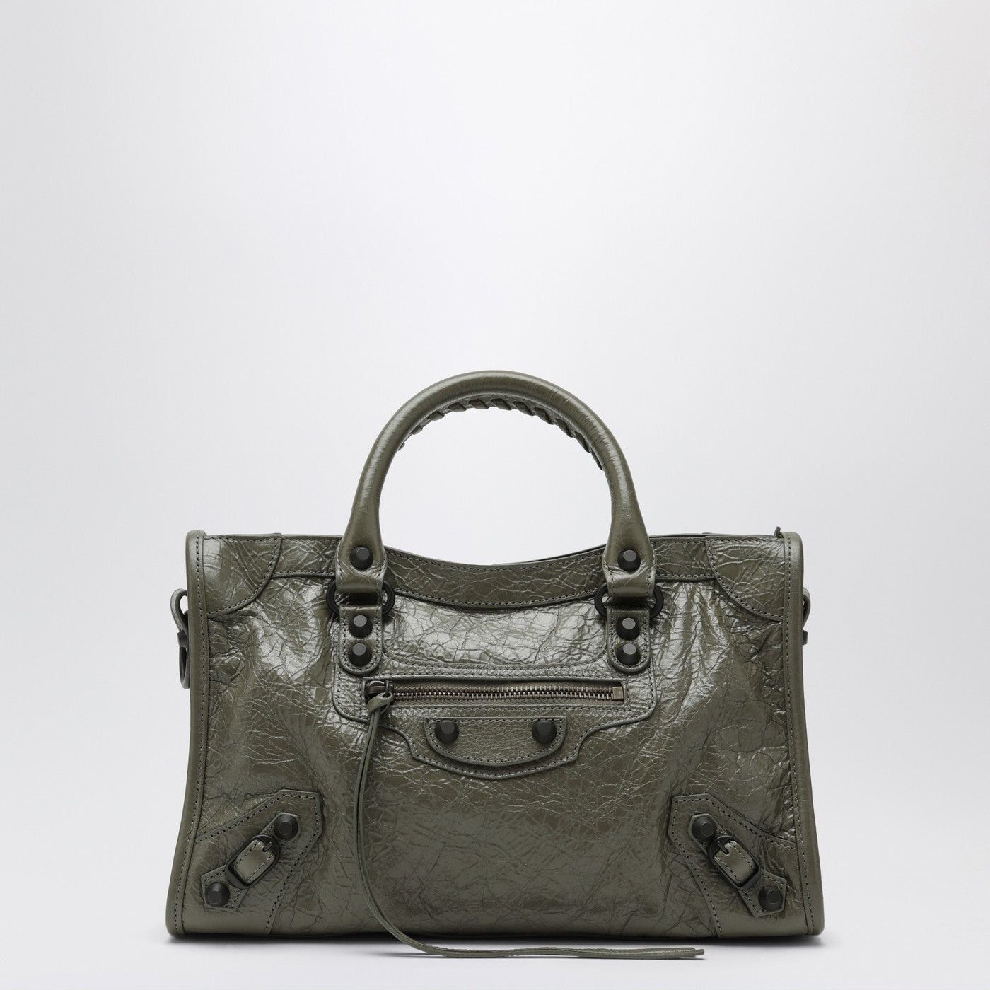 Balenciaga Balenciaga Le City Small Tote Bag In Military Green Size ONE SIZE - 1 Thumbnail