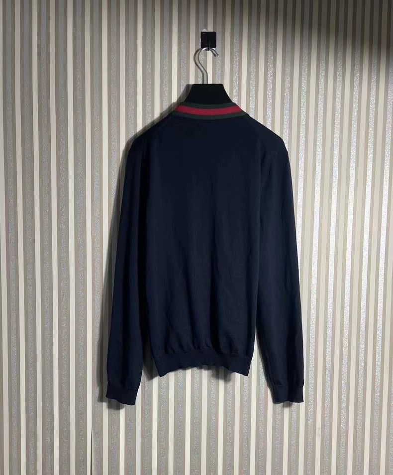 Gucci Gucci Classic red and green wool cardigan sweater -DMC Size US L / EU 52-54 / 3 - 2 Thumbnail