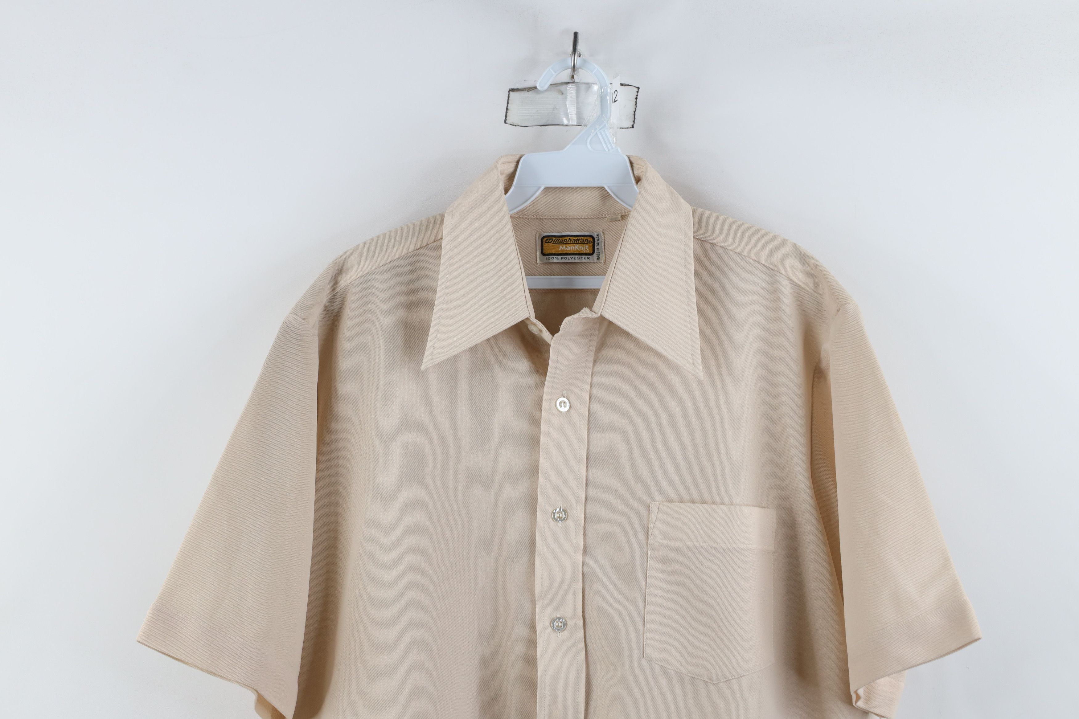 Vintage Vintage 70s Streetwear Short Sleeve Collared Button Shirt Size US M / EU 48-50 / 2 - 2 Thumbnail