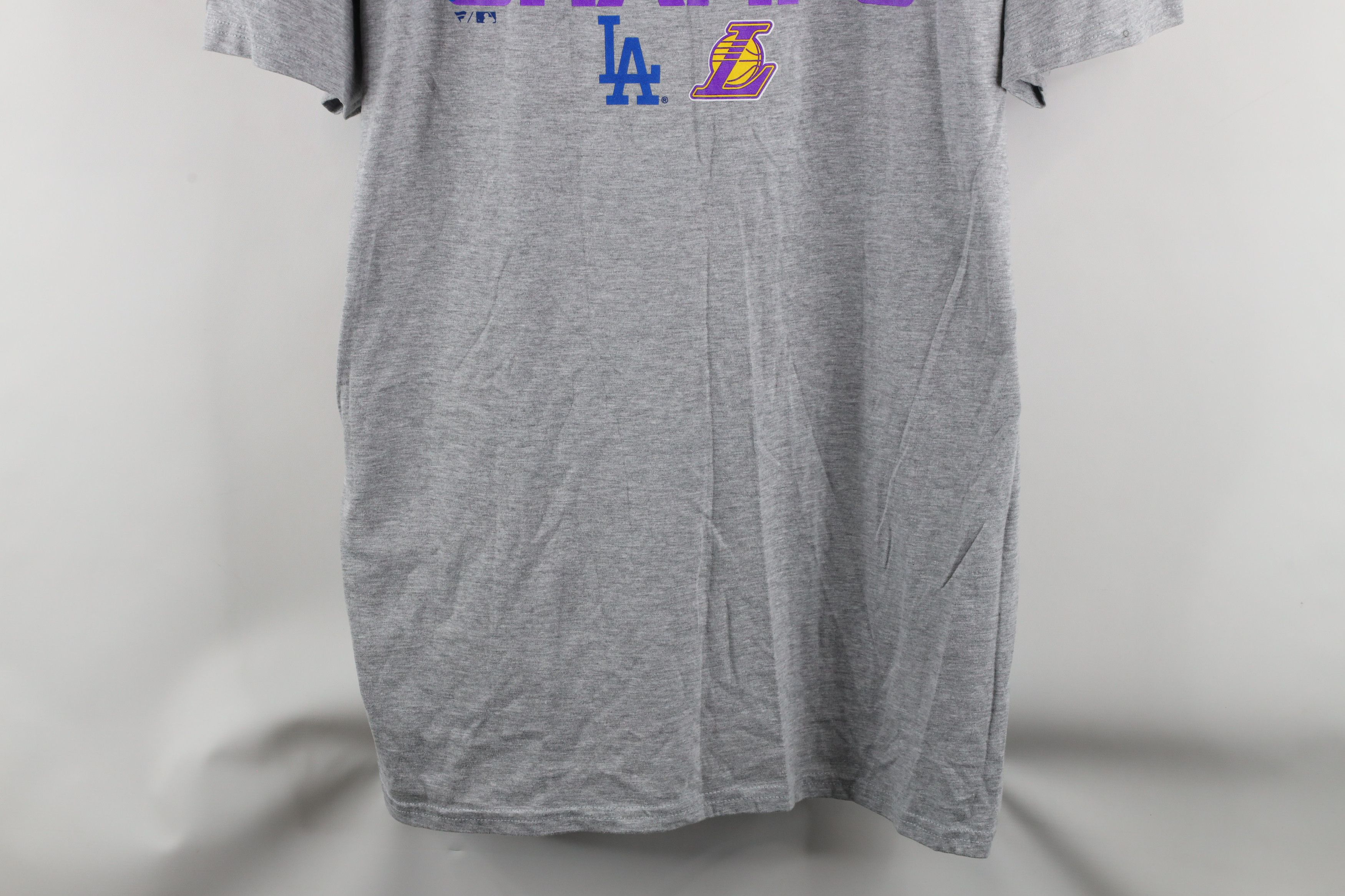 Vintage New Fanatics Champs Los Angeles Dodgers Lakers T-Shirt Gray Size US XXL / EU 58 / 5 - 3 Thumbnail