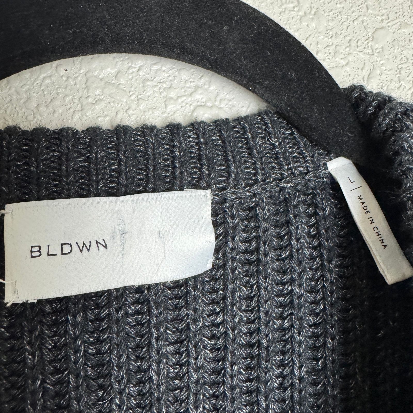 Baldwin BLDWN Grey Knit Sweater %100 Cotton Size Large Size US L / EU 52-54 / 3 - 2 Thumbnail
