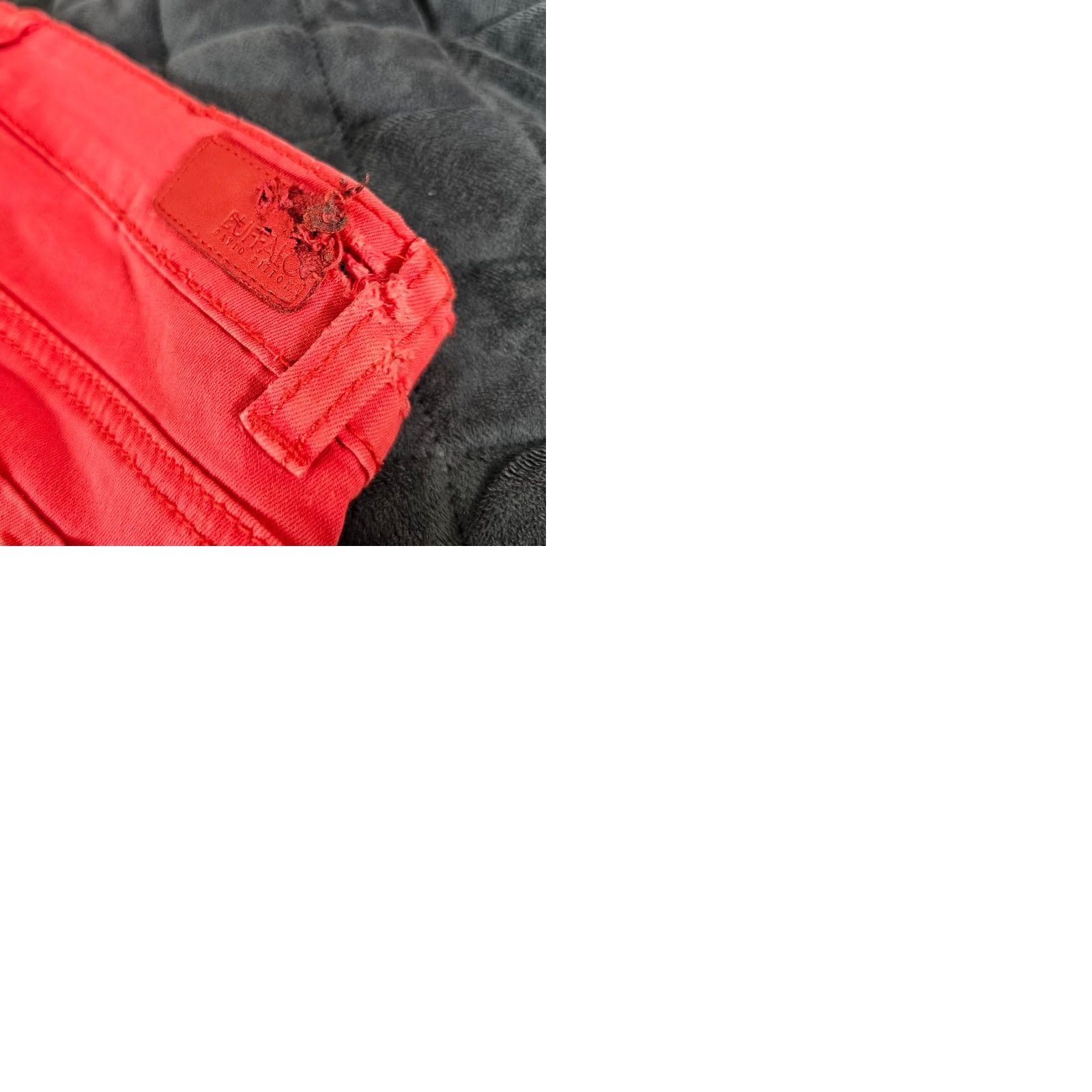 Buffalo David Bitton VINTAGE Buffalo David Bitton Jeans Women's Cropped Denim 27 Mid Rise Red Pink Stretch Inseam 22.5in Button Pockets Logo Size 28" / US 6 / IT 42 - 9 Thumbnail