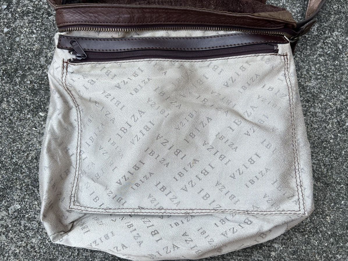 Leather VTG Ibiza Japan Patina Hybrid Leather Sling Bag Size ONE SIZE - 17 Thumbnail