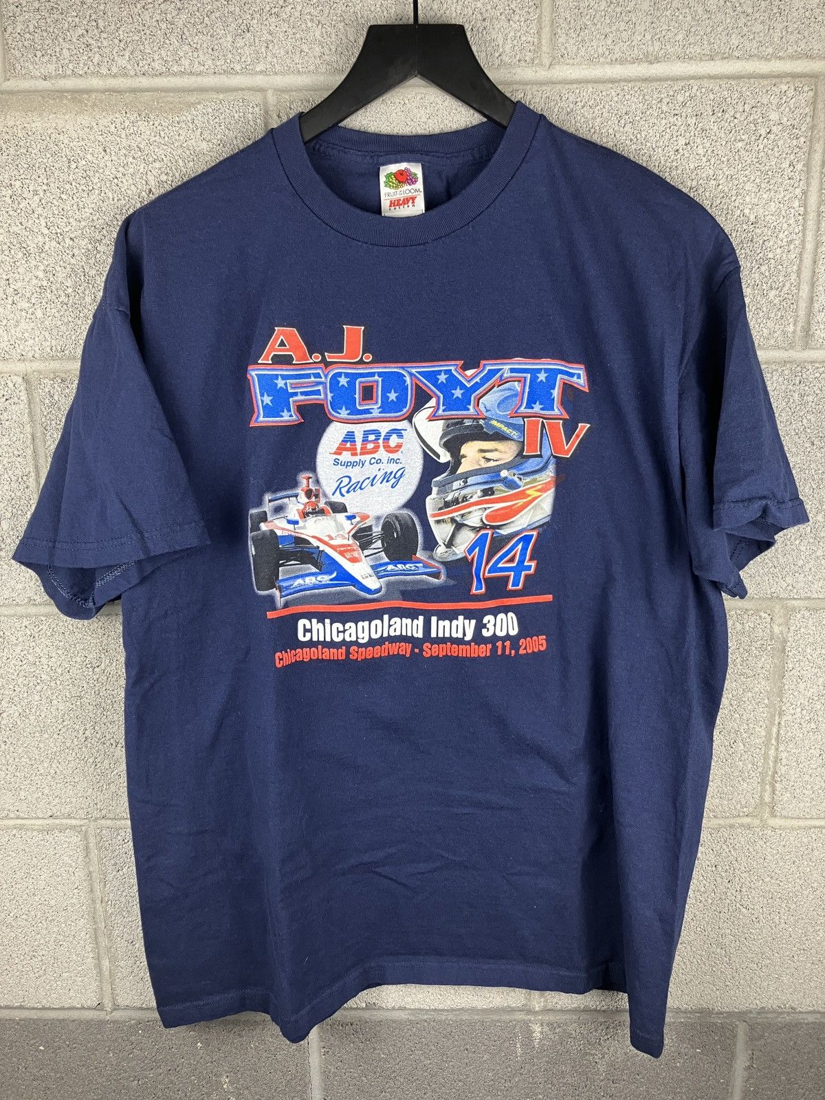 Vintage Vintage AJ Foyt Chicagoland Indy 300 Graphic Tee | Grailed