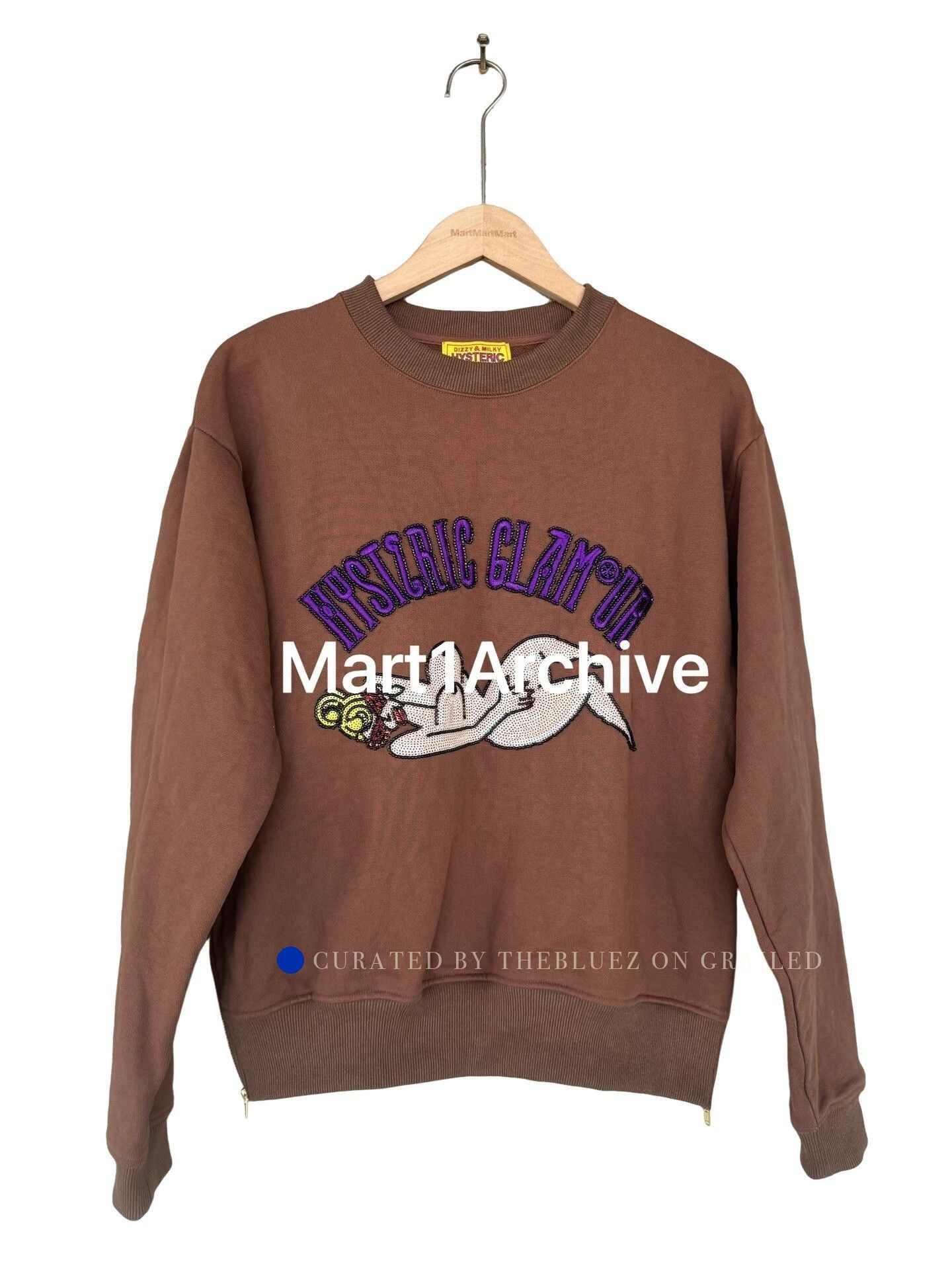 Hysteric Glamour Brown Long Sleeve Graphic Sweatshirt Size US M / EU 48-50 / 2 - 1 Thumbnail