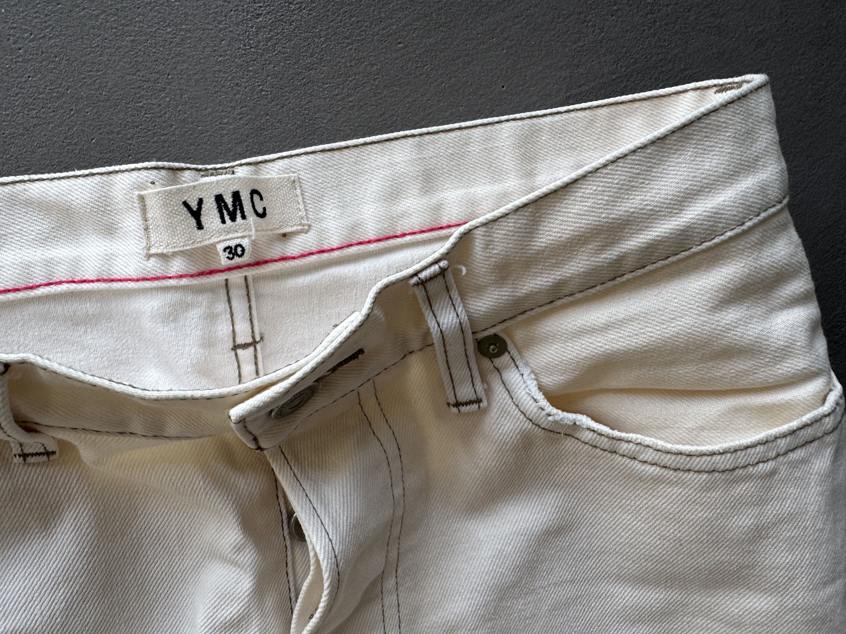 YMC YMC You Must Create Ecru Jeans With Plaint Splatter Details Size US 30 / EU 46 - 3 Thumbnail