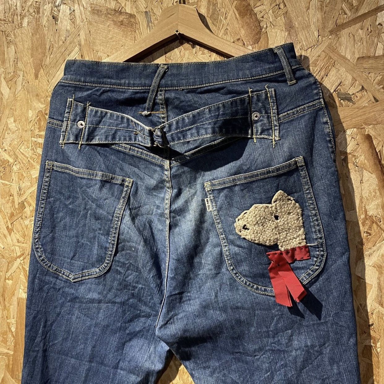 Designer × Issey Miyake × Japanese Brand Issey Miyake Ne-Net Buckle Back Jeans Size US 32 / EU 48 - 3 Thumbnail