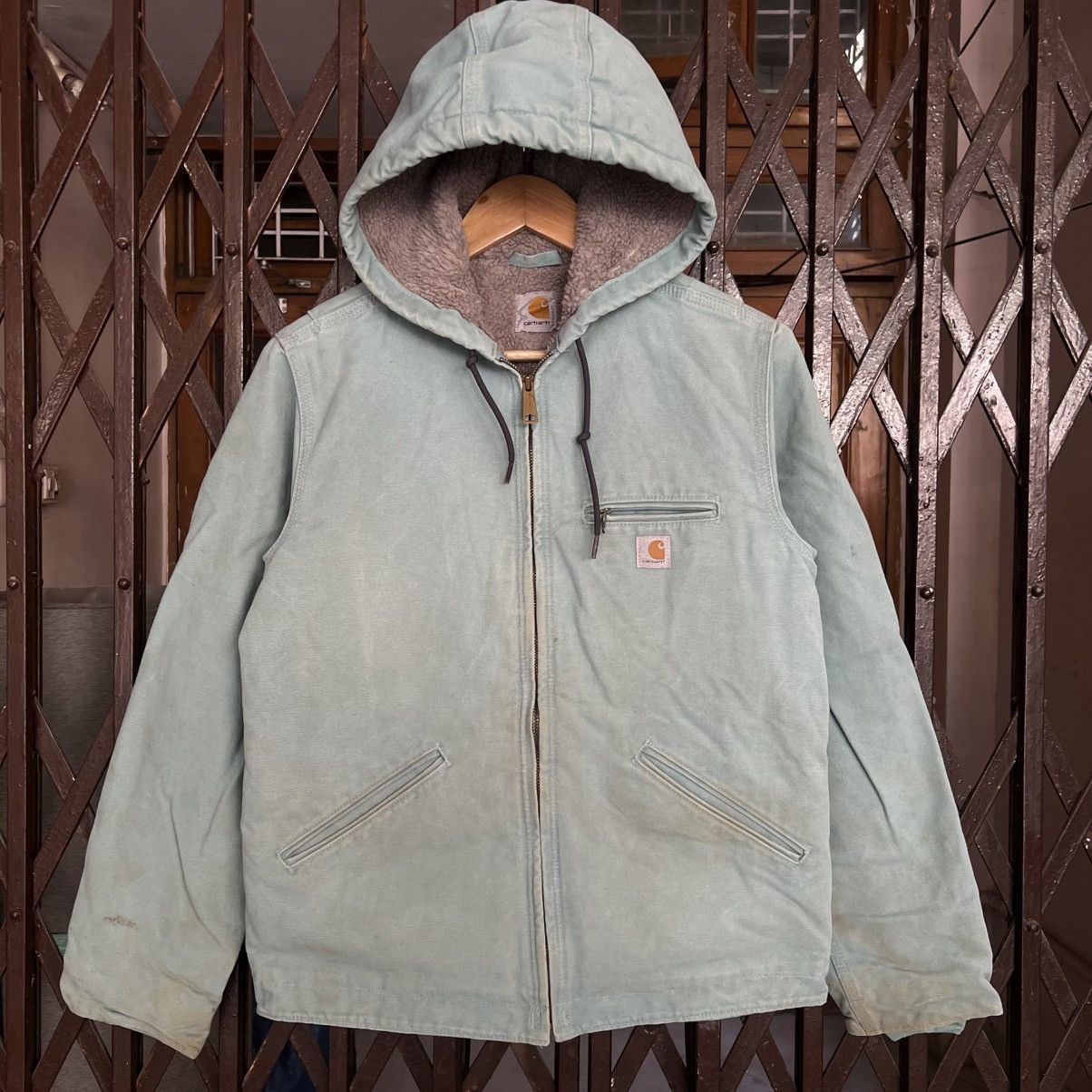 Carhartt Vintage Carhartt WJ141 Sierra Sherpa-Lined Jacket Size US S / EU 44-46 / 1 - 1 Thumbnail