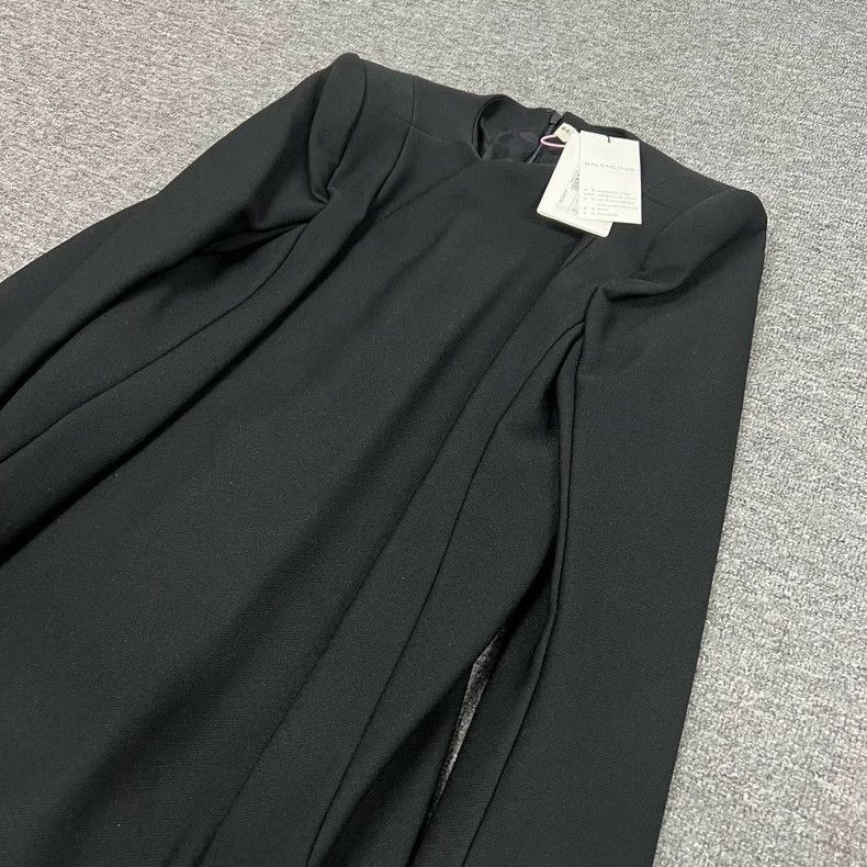 Balenciaga Balenciaga black long sleeve dress-2507 Size US 40 / EU 56 - 3 Thumbnail