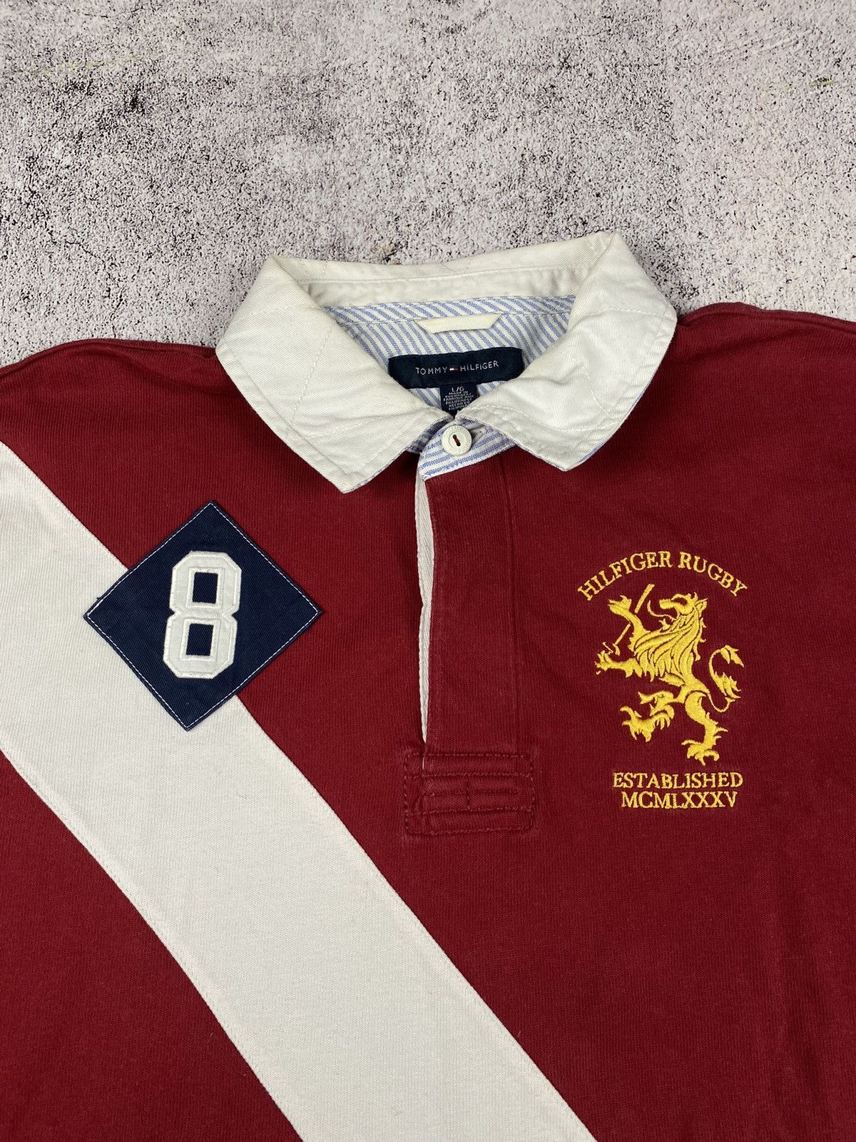 Other Vintage Tommy Hilfiger Rugby polo shirt Size US L / EU 52-54 / 3 - 2 Thumbnail