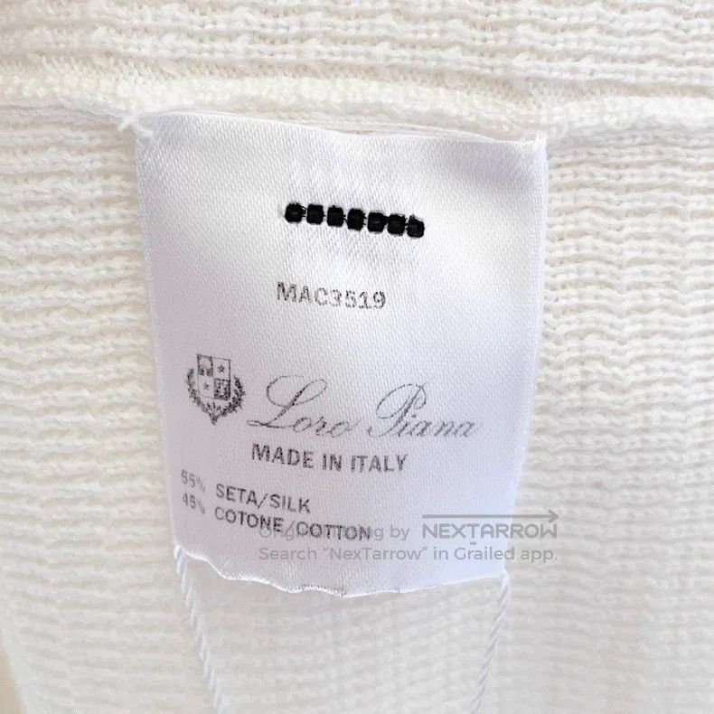 Loro Piana Loro Piana Pure White Silk Knit Short Sleeve Top with Adva Size XS / US 0-2 / IT 36-38 - 8 Thumbnail