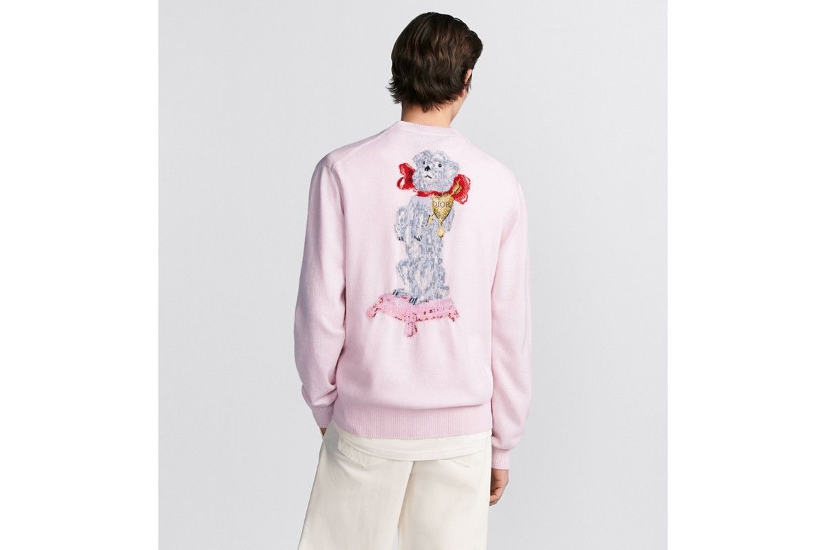 Dior o1bcso1str0226 CD Heart Sweater in Pink Size US XL / EU 56 / 4 - 6 Thumbnail