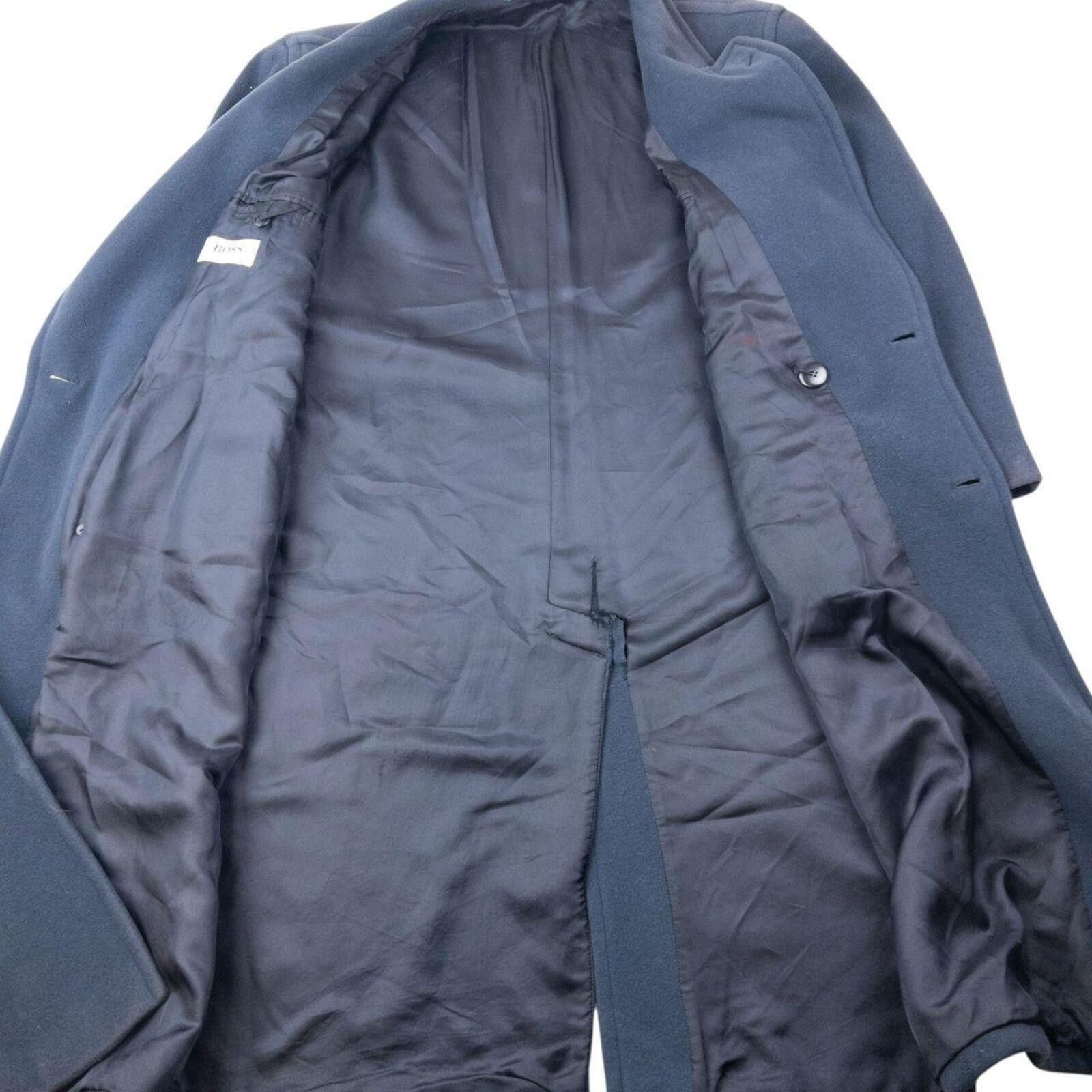 Hugo Boss Vintage 90s Hugo Boss Longline Wool Button Up Jacket Size XL Size US XL / EU 56 / 4 - 4 Thumbnail