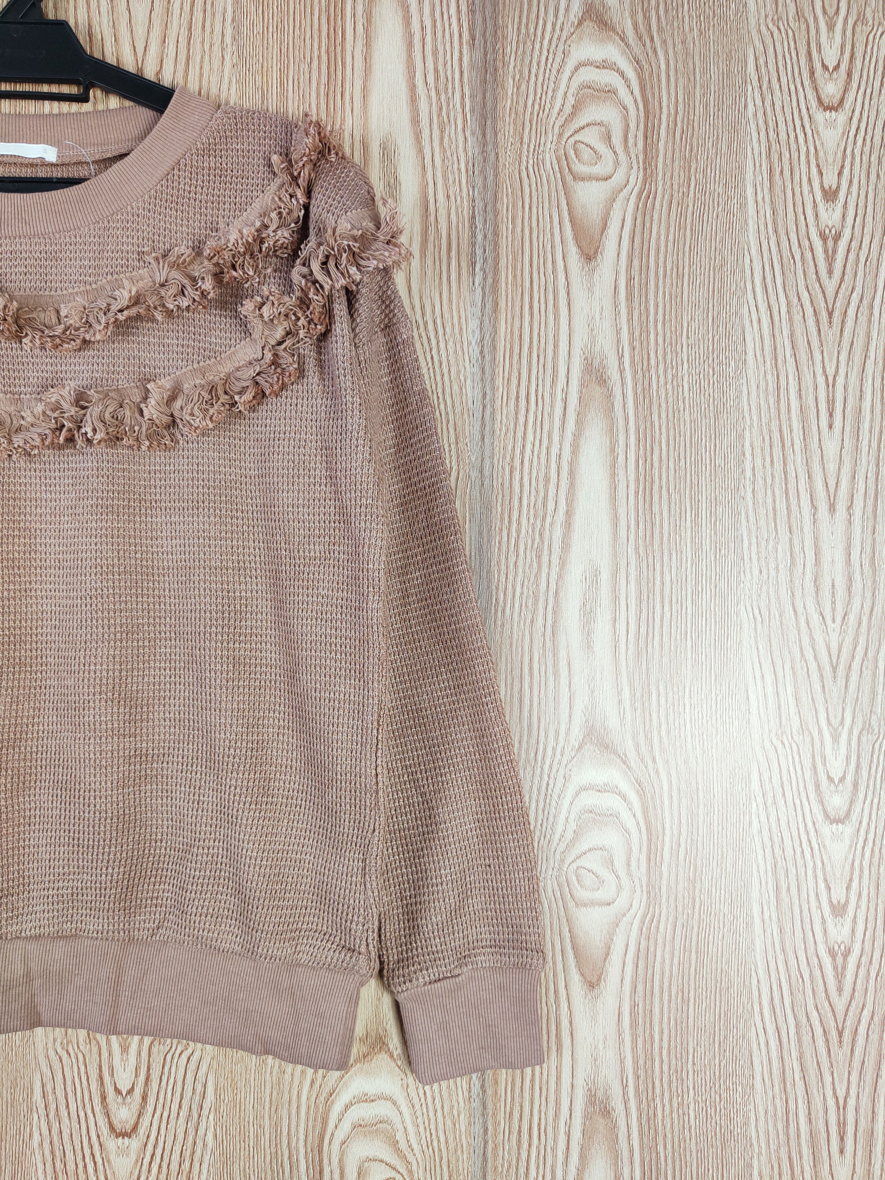 GU × Homespun Knitwear × Japanese Brand GU Brown Knitwear Sweatshirts #W548 Size S / US 4 / IT 40 - 5 Thumbnail