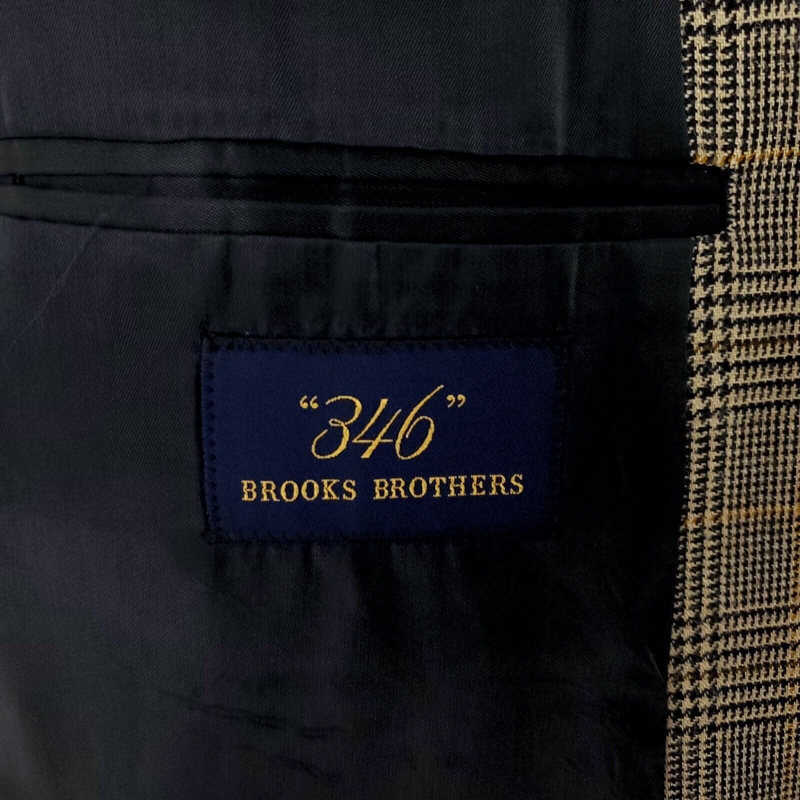 Brooks Brothers Brooks Brothers 346 Wool Silk 2 Button Sport Coat 42L Tan Pl Size 42L - 7 Thumbnail
