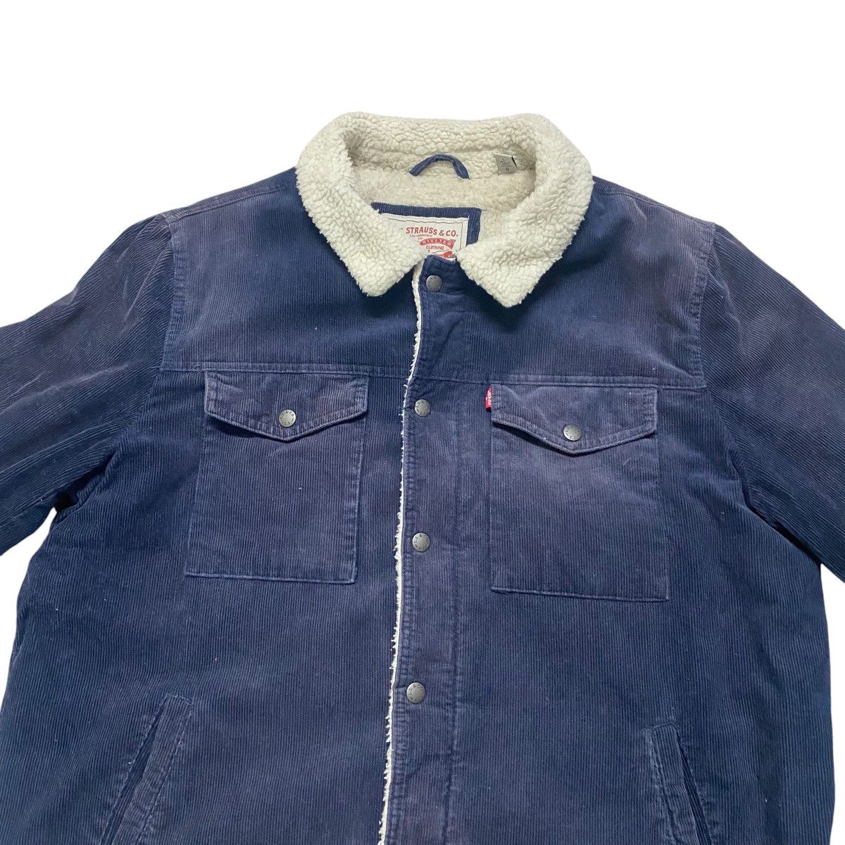 Levi's Levis Corduroy Sherpa Jacket Distressed Size US L / EU 52-54 / 3 - 5 Thumbnail