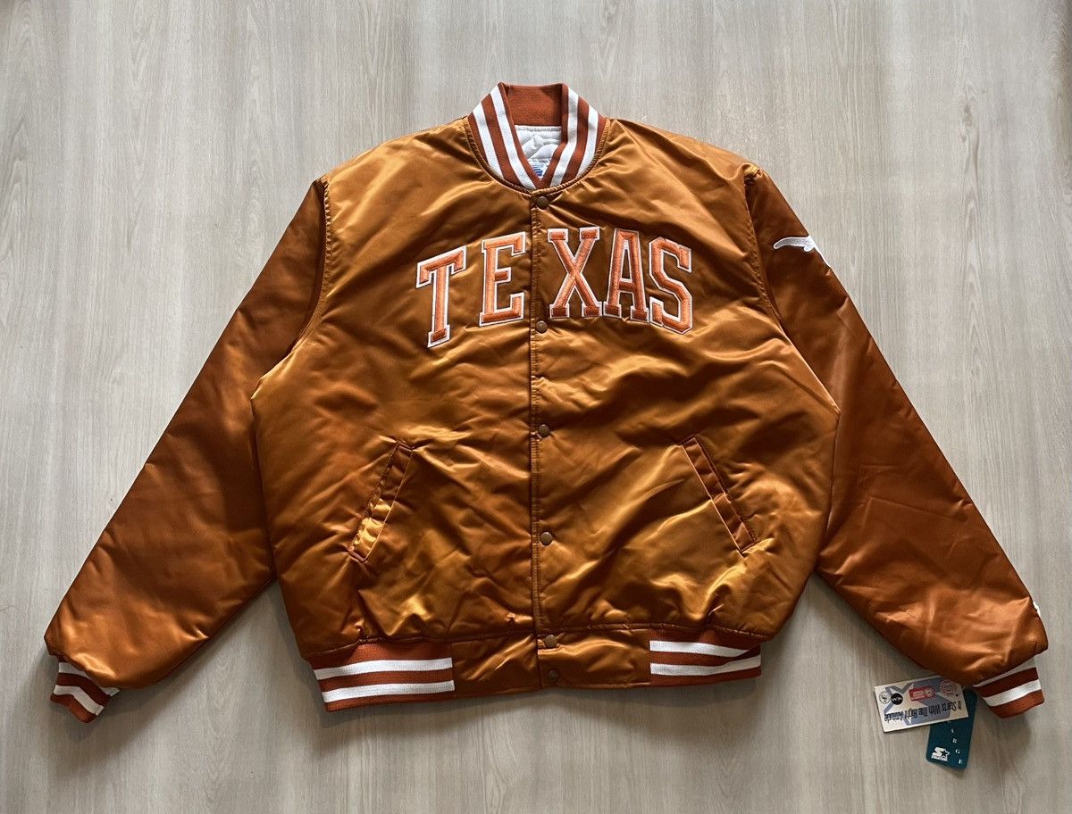 Starter NWT Vintage 90s Starter NCAA Texas Longhorns Jacket Sz 2XL Size US XXL / EU 58 / 5 - 4 Thumbnail