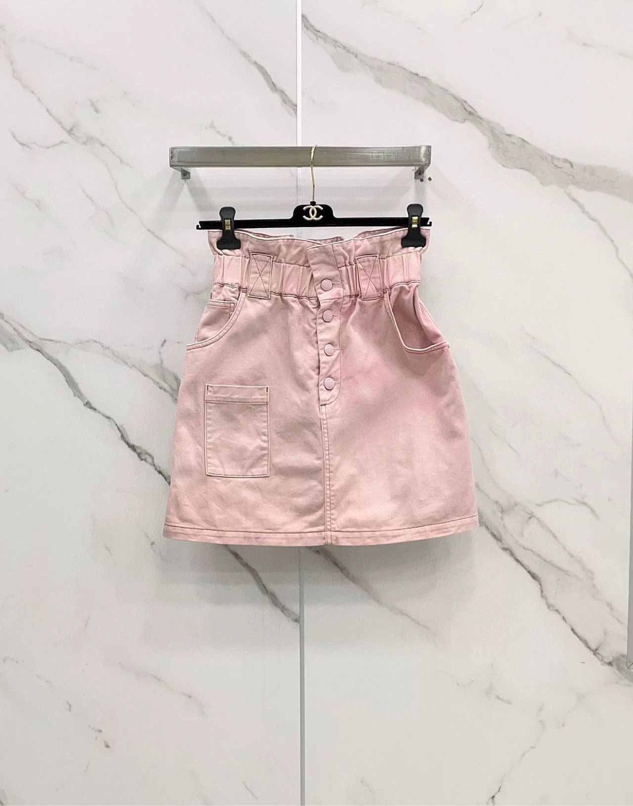 Fendi FENDI High-Waist Pink Denim Skirt Size US 32 / EU 48 - 1 Thumbnail
