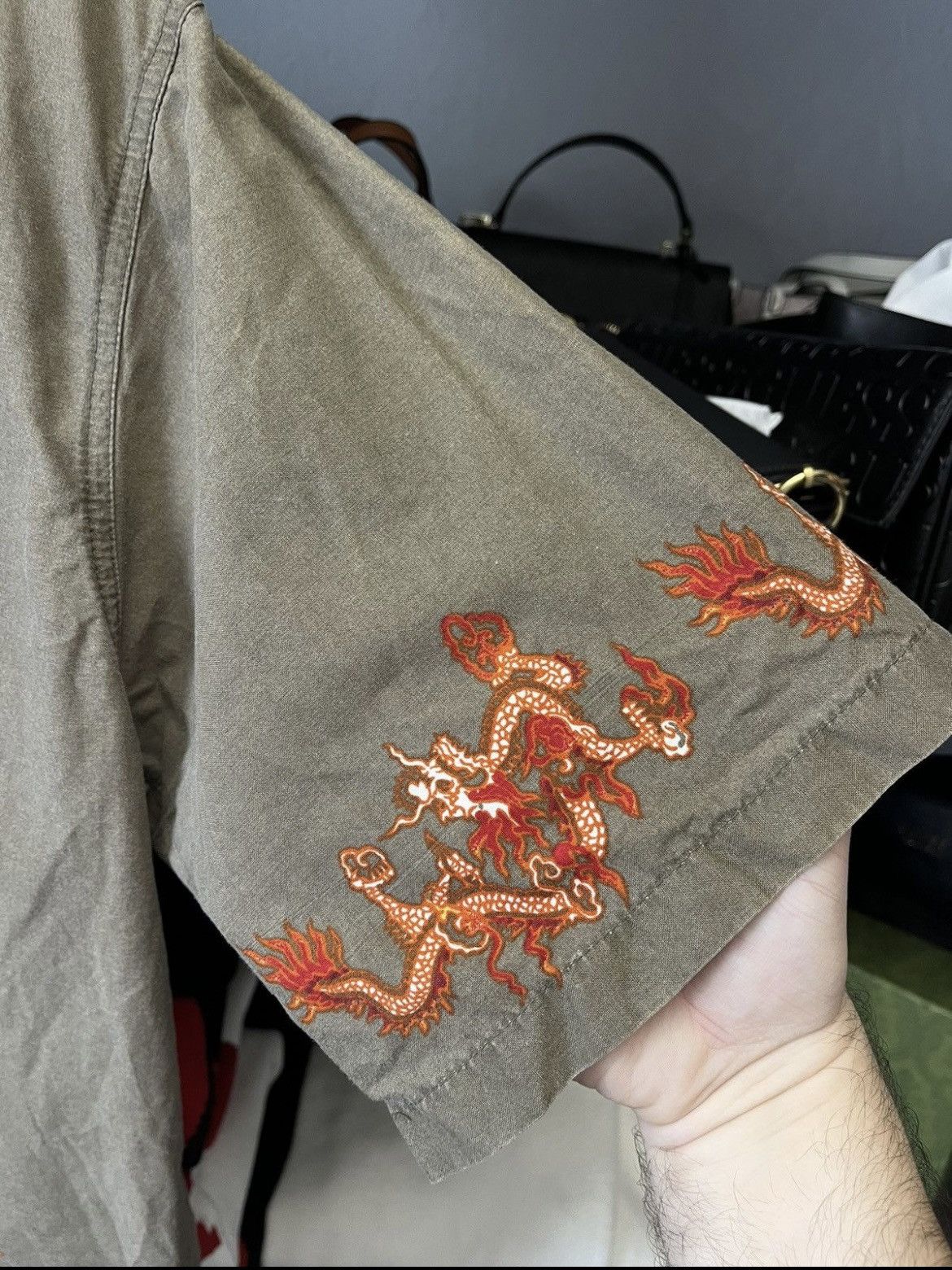 Japanese Brand Vintage Japanese Dragon Shirt Size US L / EU 52-54 / 3 - 3 Thumbnail