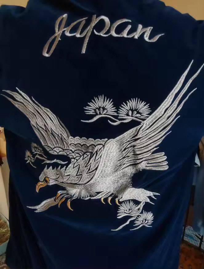 Japanese Brand Japan Style Jacket Gothic Dragon Pattern Bomber Jackets Size US M / EU 48-50 / 2 - 7 Thumbnail