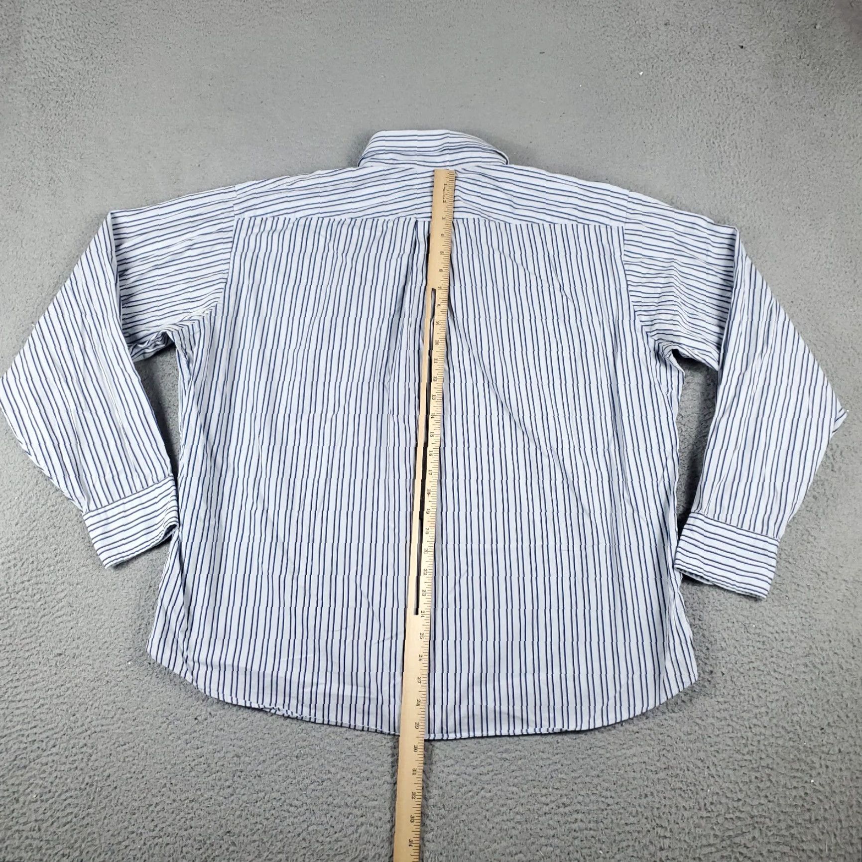 Tommy Hilfiger Tommy Hilfiger Shirt Mens 2XL Blue Striped Button-Up Long Sleeve Casual Business Formal Party/Cocktail Workwear Size US XXL / EU 58 / 5 - 3 Thumbnail