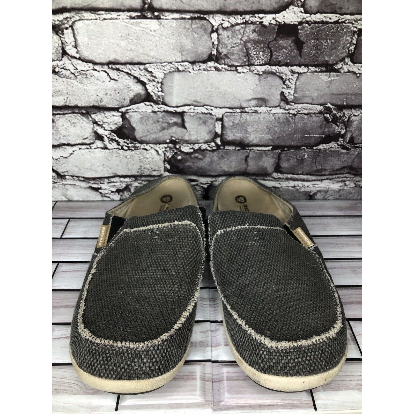 Other Gecko Man Walk Hero Arch Support Gray Canvas Fabric Mules Sh Size US 13 / EU 46 - 15 Thumbnail