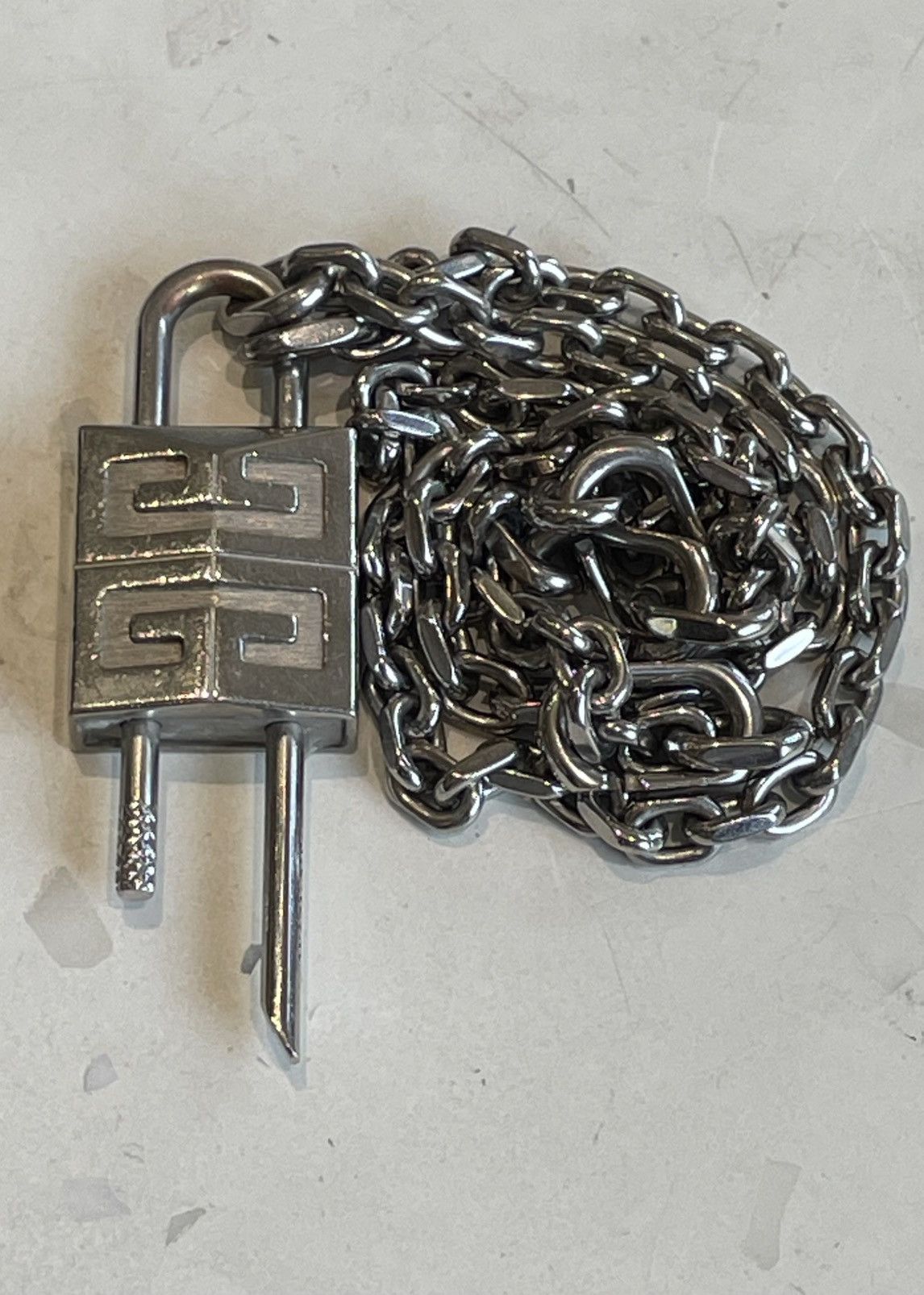 Givenchy GIVENCHY 4G Padlock Chain Necklace Size ONE SIZE - 7 Thumbnail