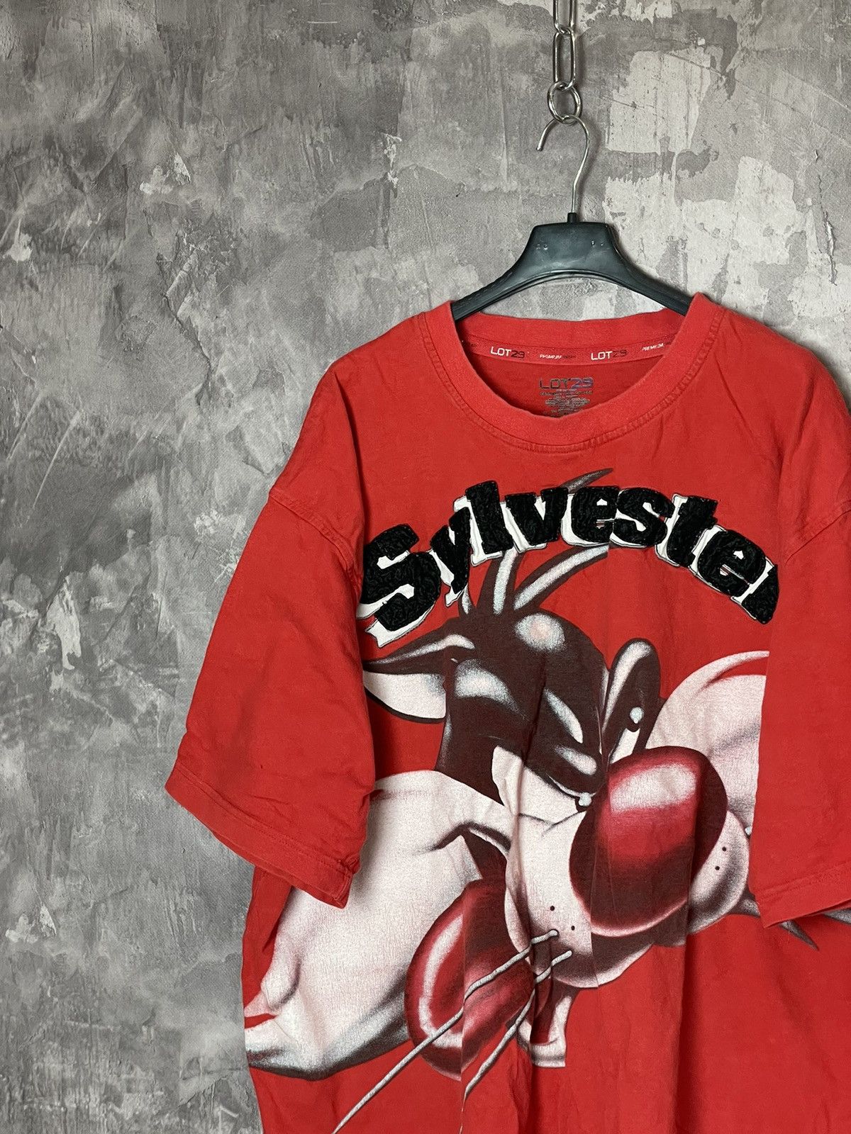 Vintage Y2K Lot 29 Sylvester The Cat Red T-Shirt Size US XXL / EU 58 / 5 - 4 Thumbnail
